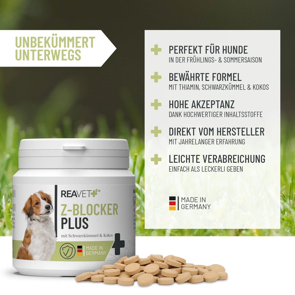 Z-Blocker Plus Tabletten für Hunde - ReaVET 120 St