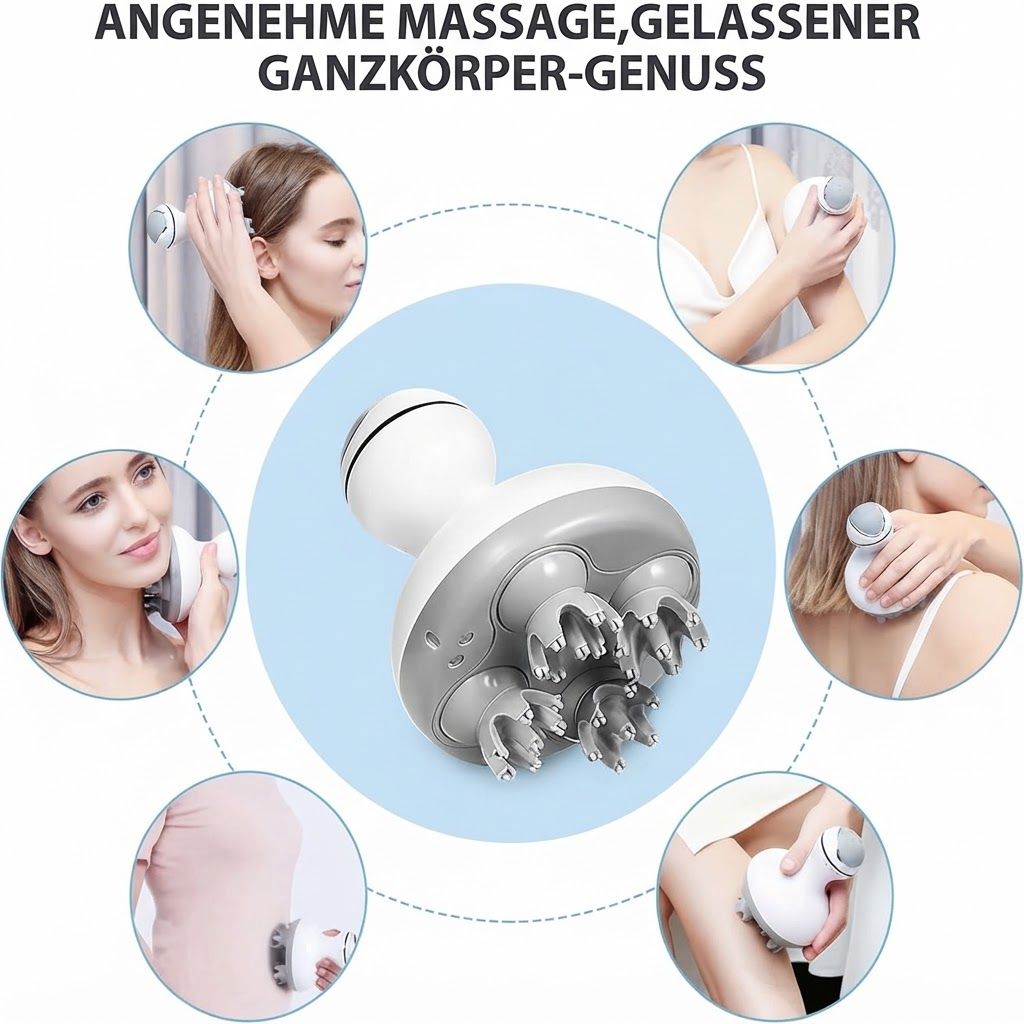 Massageauflage mit Shiatsu-Knetmassage, Vibration und Kompression für den ganzen Rücken.