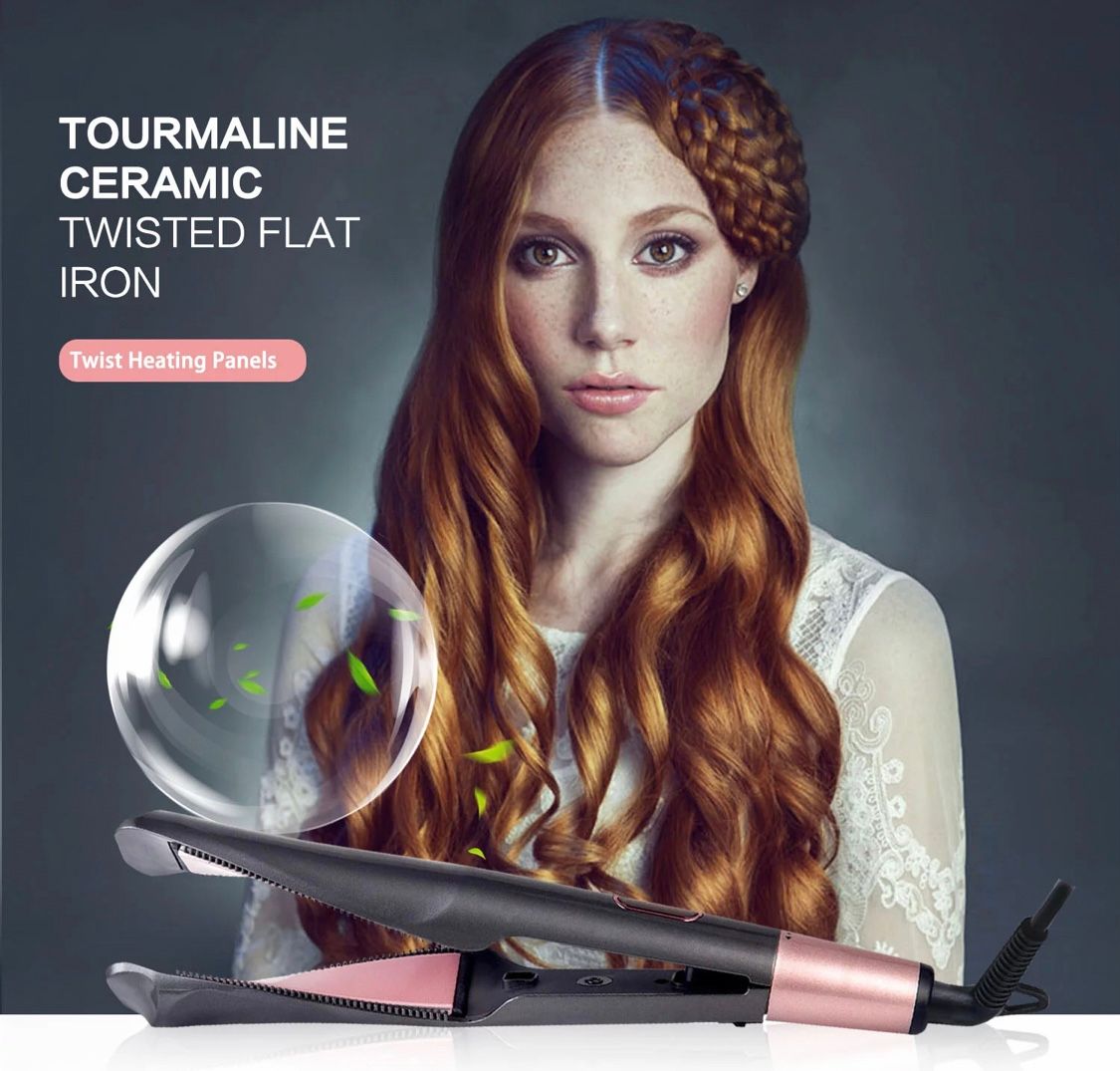 Lalano`S Cosmetics 2 In 1 Twisted-Iron Haarglätter