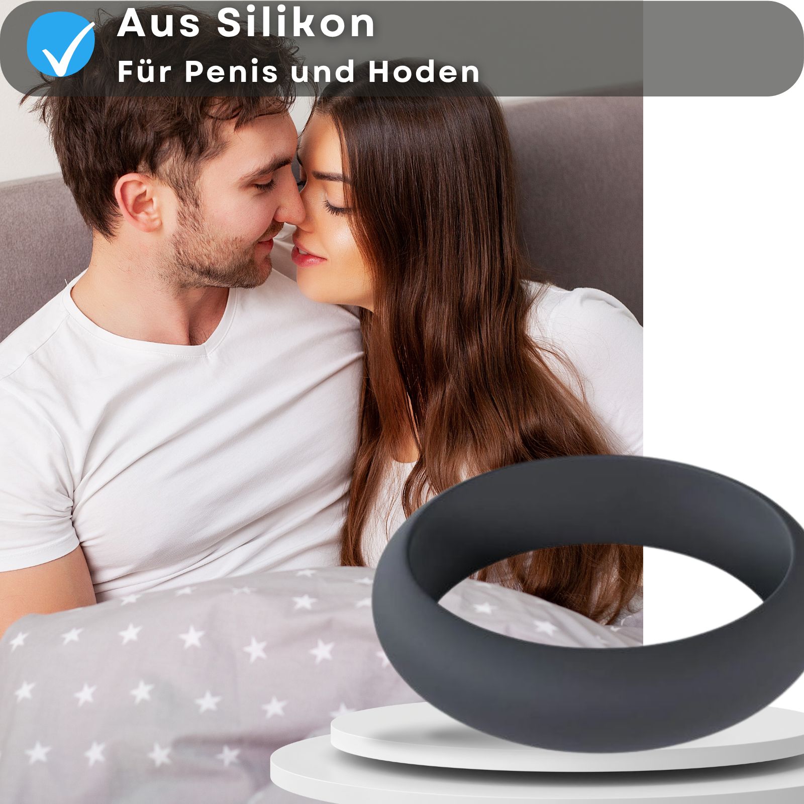 Lovelyness - Penisring aus Silikon - Wide O - M