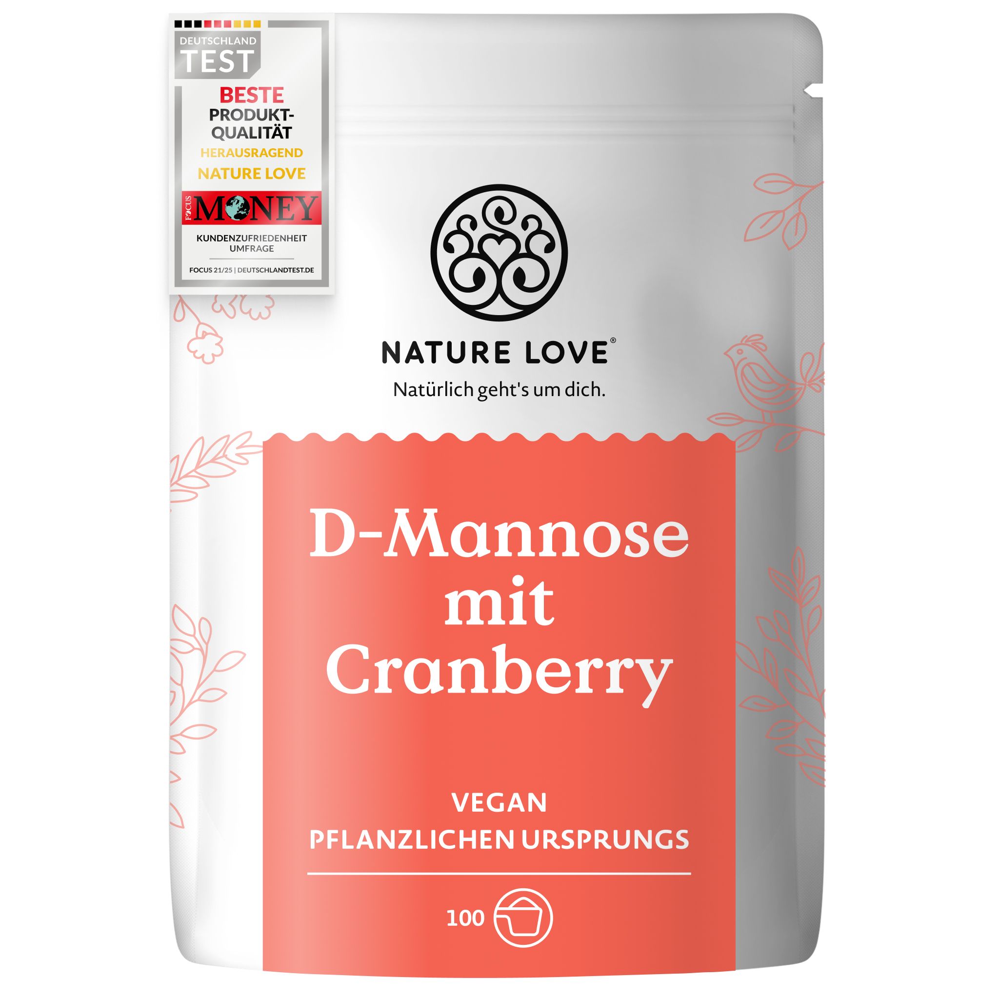 NATURE LOVE® D-Mannosio con mirtilli rossi