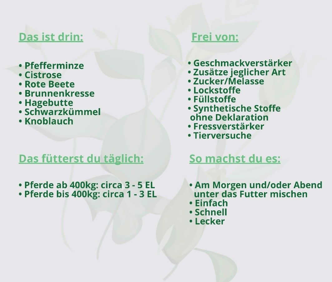 Hand aufs Pferd/Hund Plagegeister Kräuter Kribbelfrei