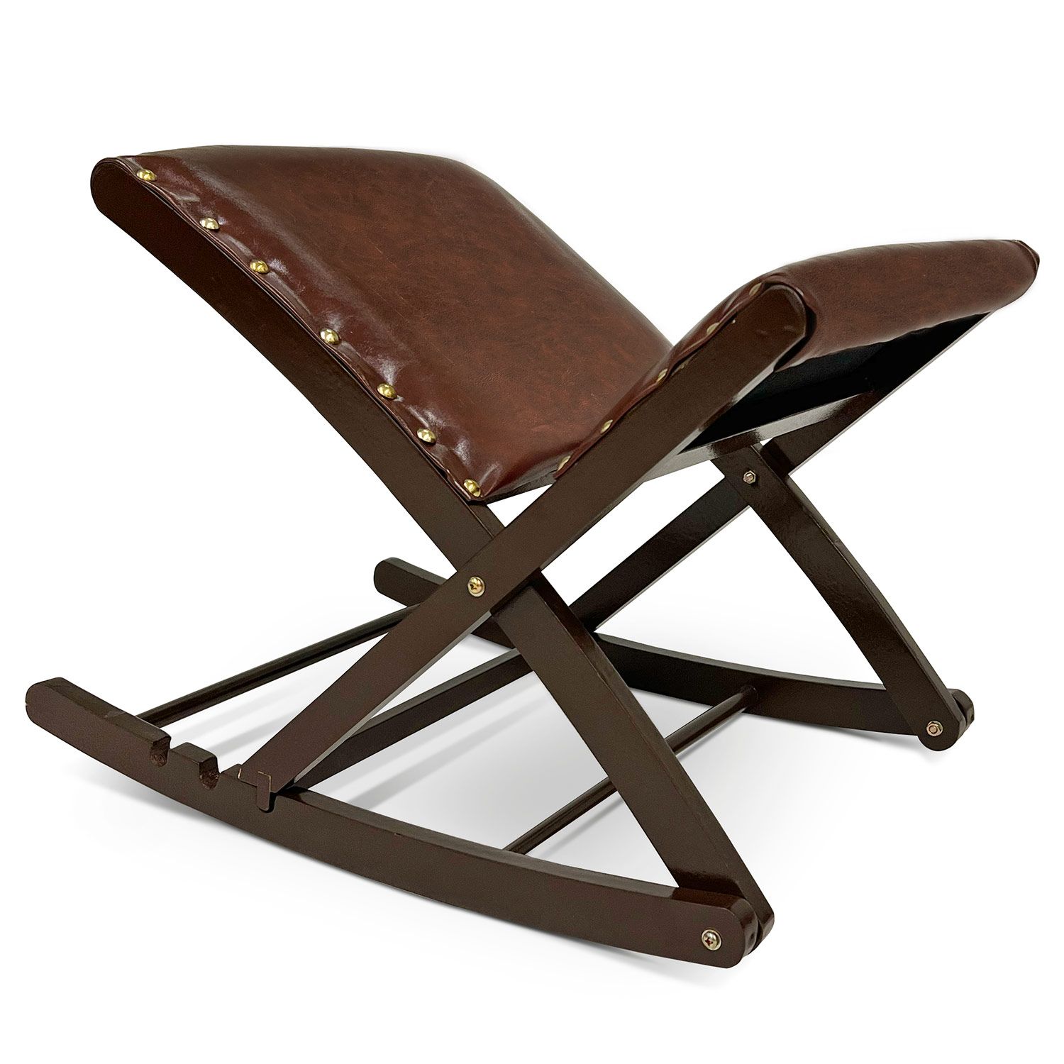 aktivshop Beinschaukel, Fußablage, höhenverstellbar, ergonomisch, gepolstert, Massivholzgestell