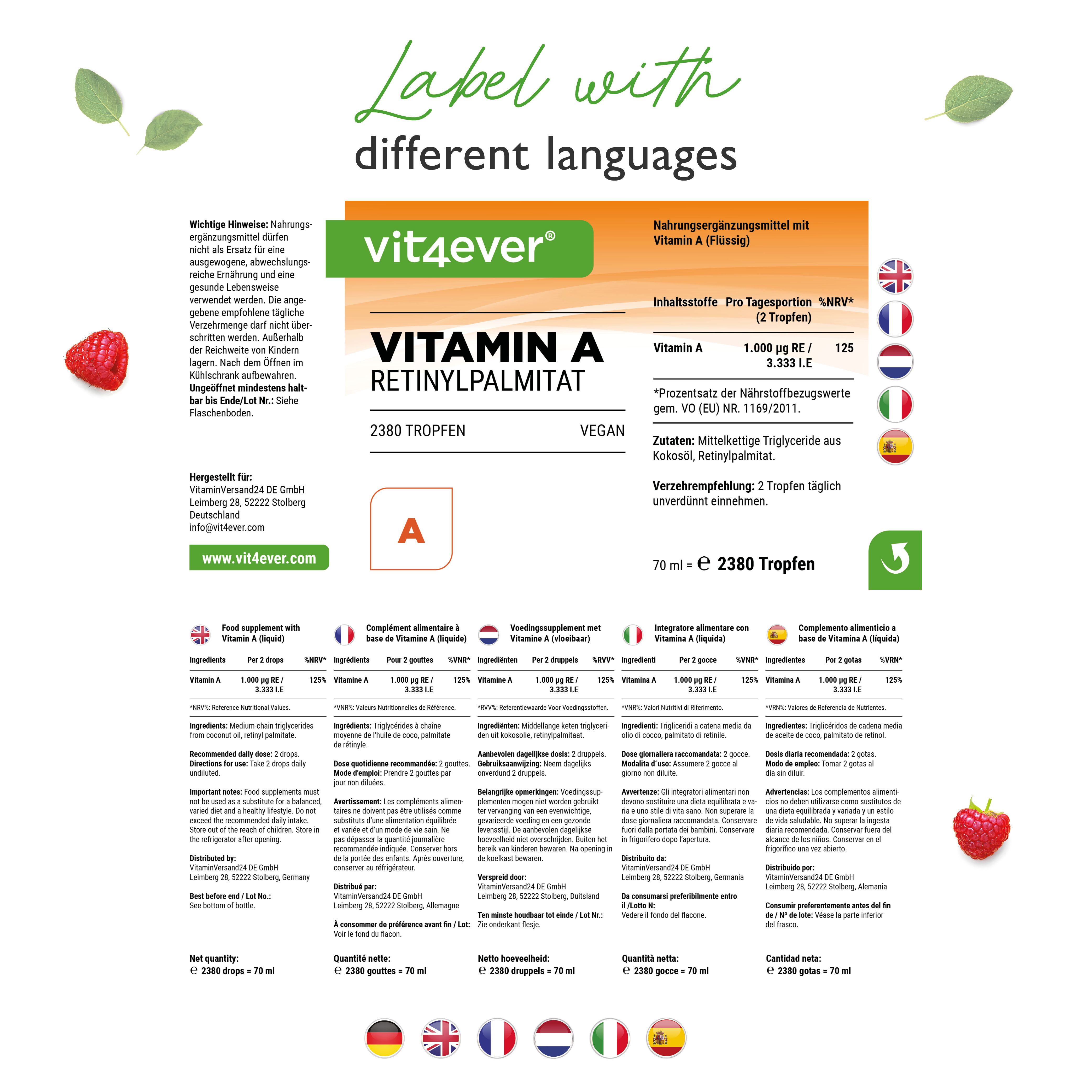 vit4ever Vitamiin A Tropfen