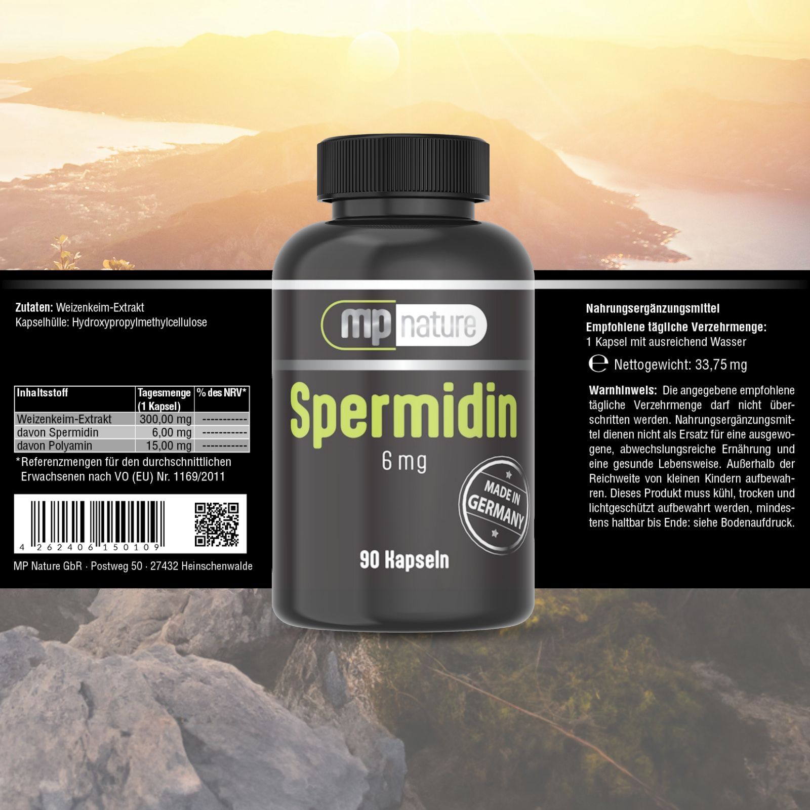 MP Nature Spermidin 6 mg 90 St Kapseln