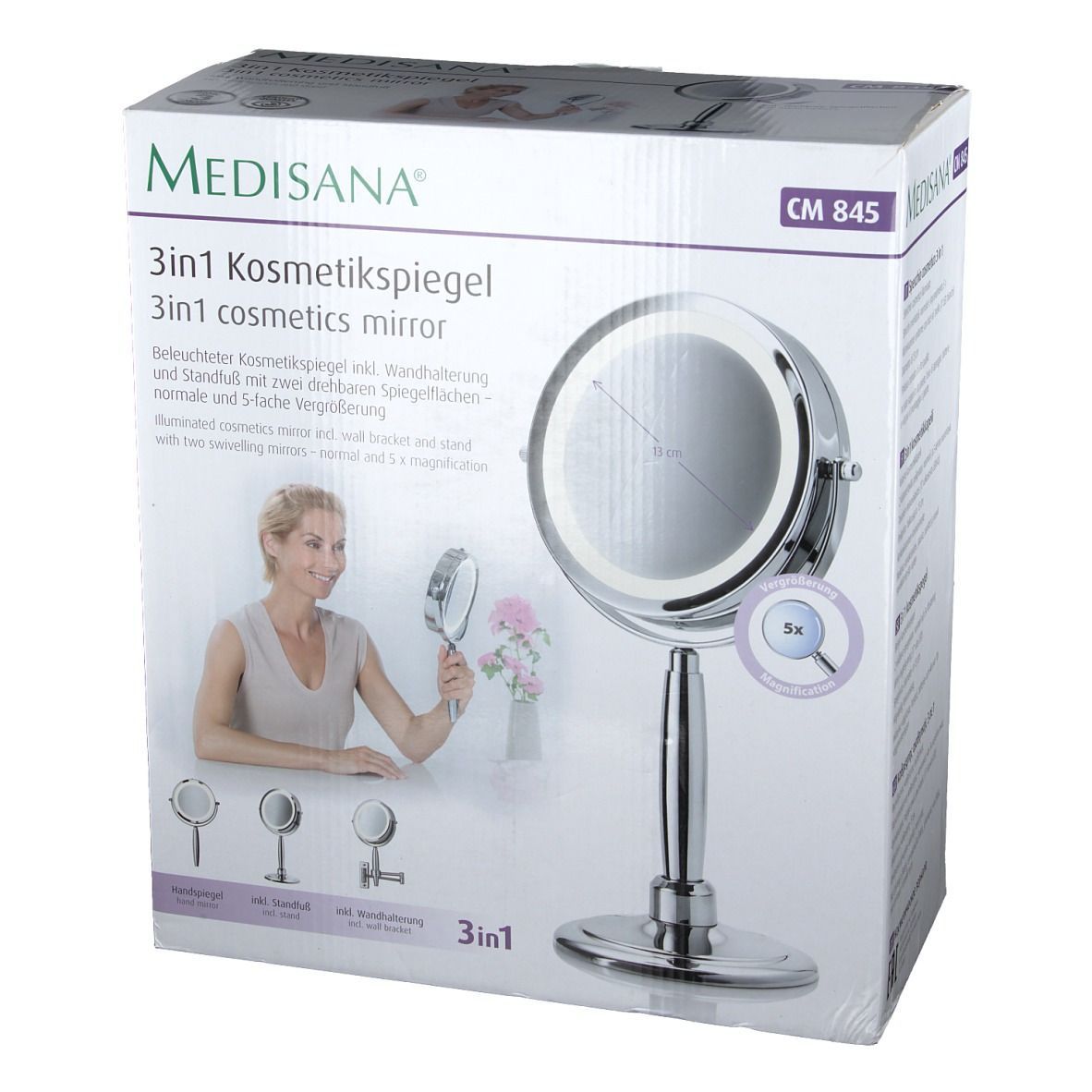 medisana® CM 845 3-in-1 Kosmetikspiegel