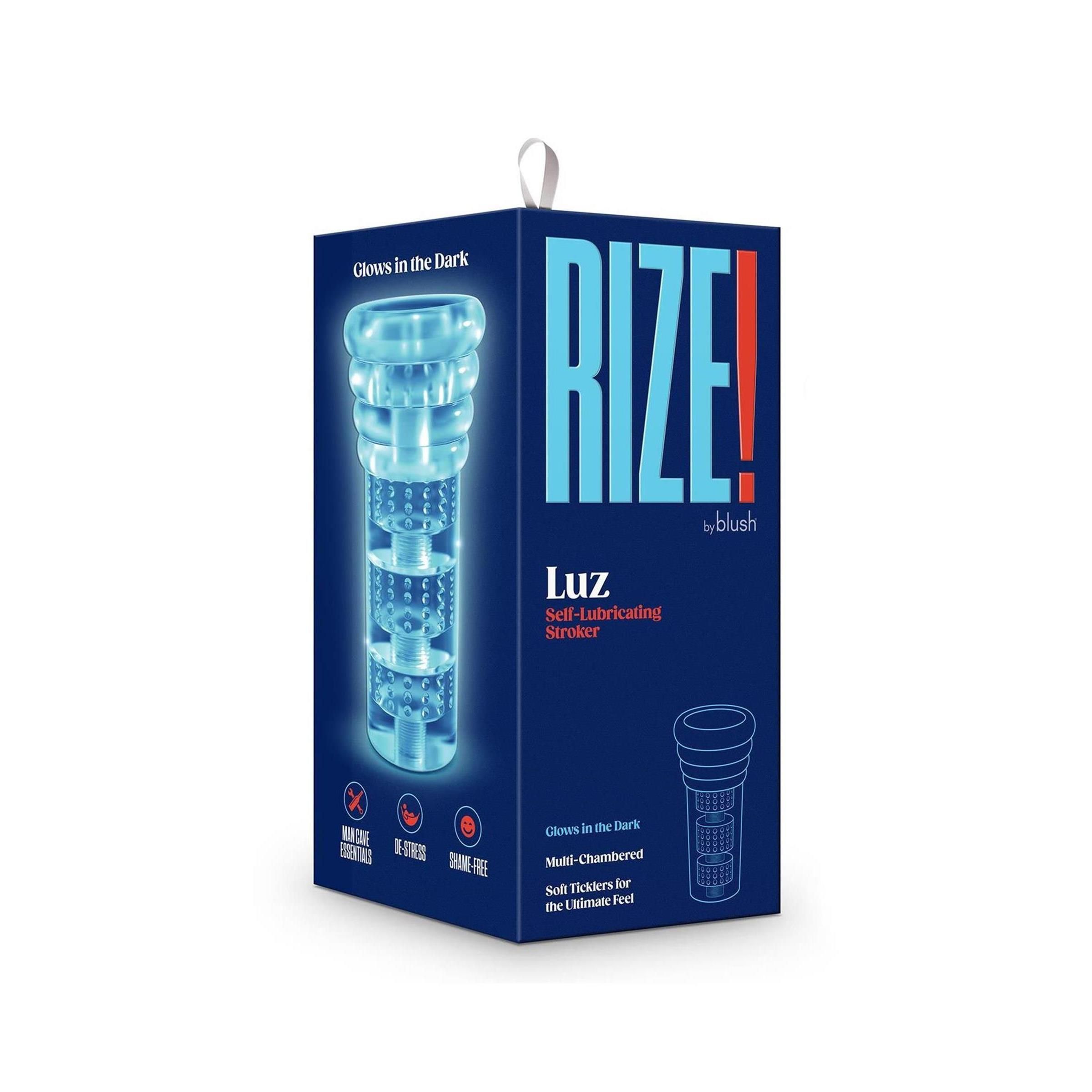Blush - RIZE LUZ SELF LUBRICATING STROKER CLEAR
