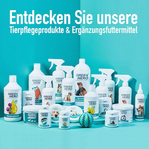 GreenHero Haustierpflege, pflegt die Haut bei Juckreiz und Milben