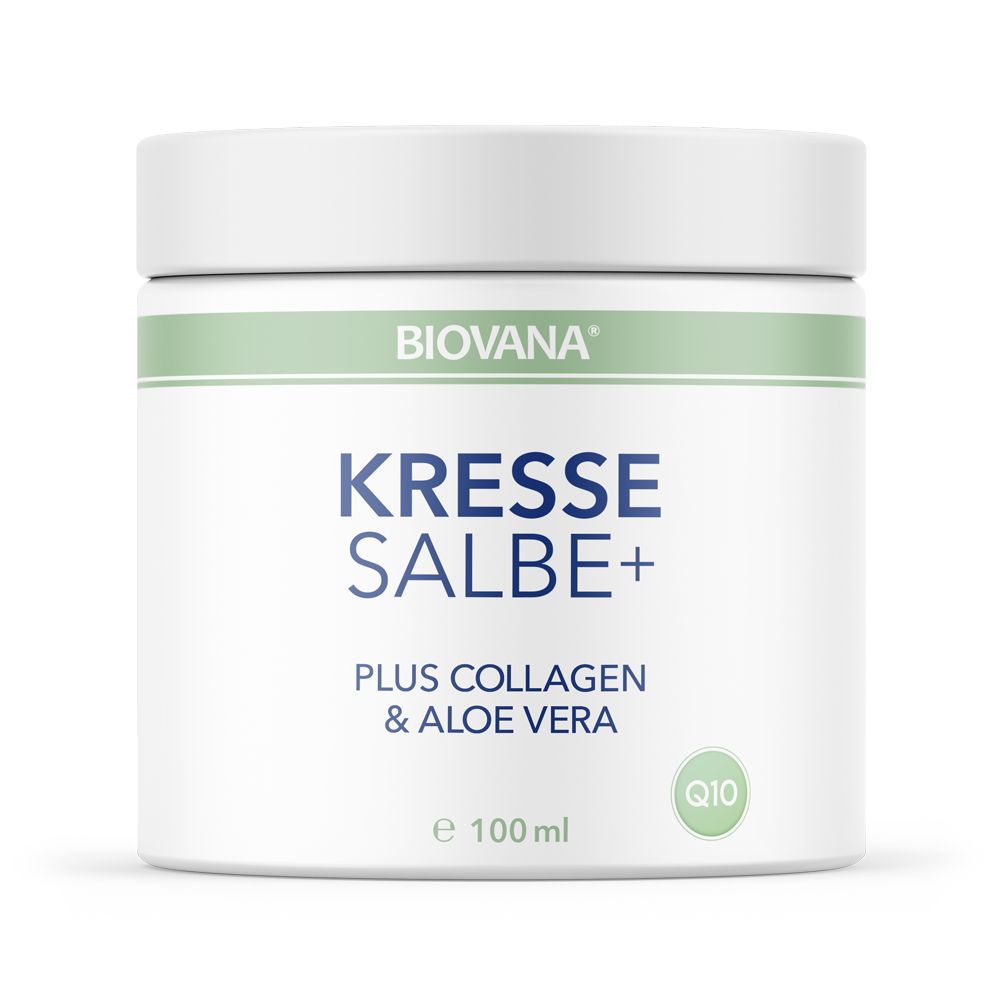 Biovana Kressesalbe Plus mit Collagen, Coenzym Q10 & Aloe Vera