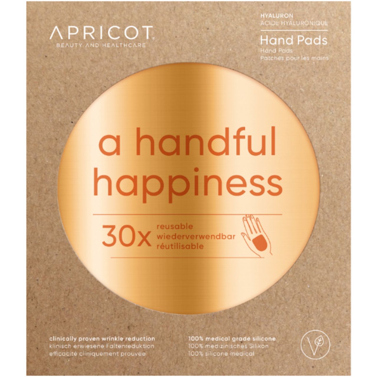 Apricot Hand Pads mit Hyaluron handful happiness 2 St Hautcreme