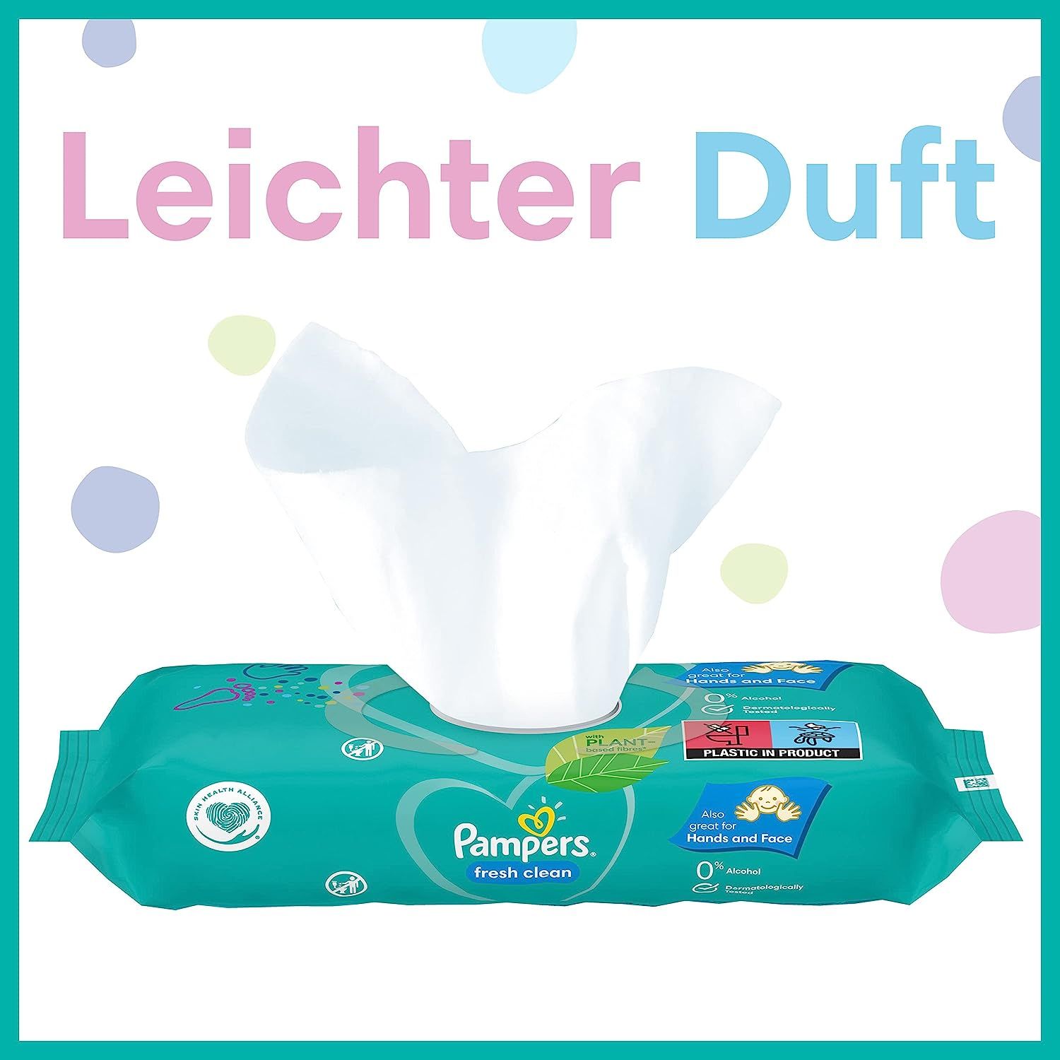 Pampers Fresh Clean Feuchttücher 15 Packungen = 1200 Feuchttücher