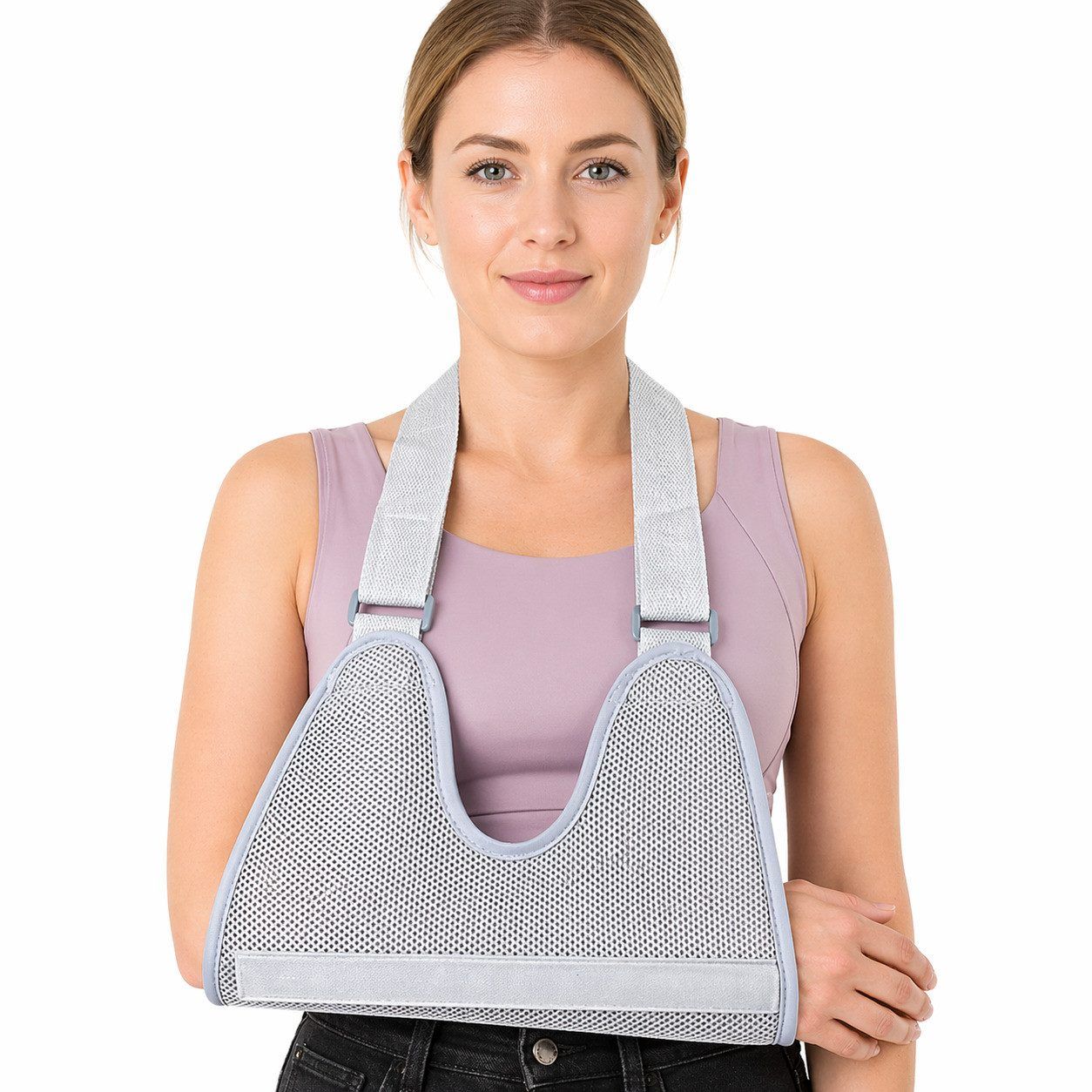 Armtragegurt, verstellbare Armschlinge mit atmungsaktivem Netzmaterial & Stützplatten 1 Pc Bandage(s)