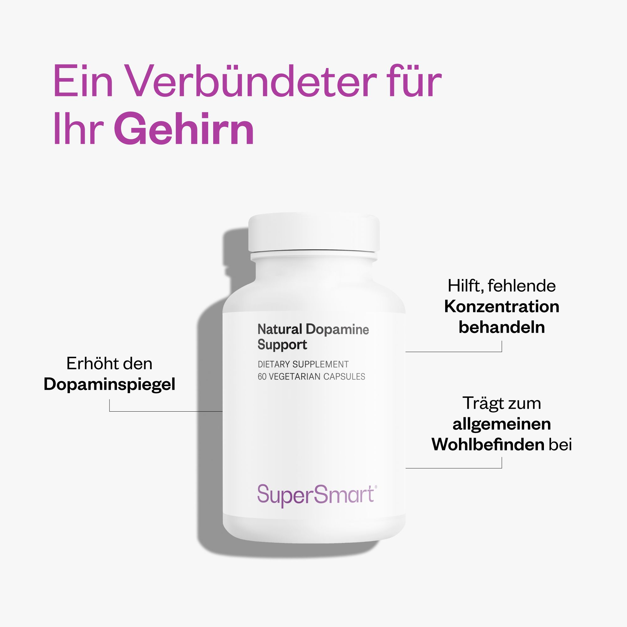 Natürliche Dopamin-Unterstützung - SuperSmart