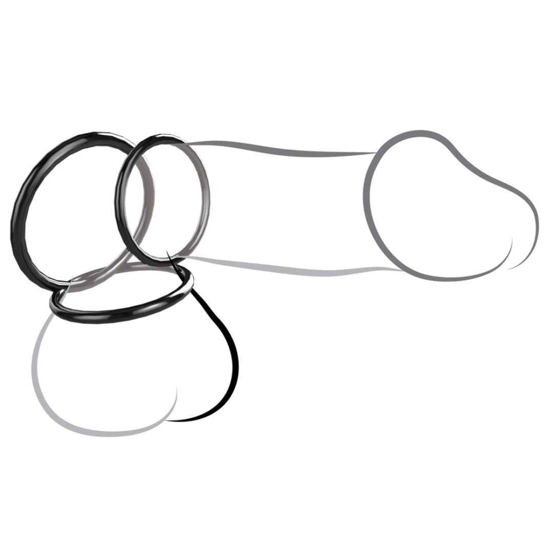Silikon Penisringe, 3-er Set | Fantasy C-Ringz