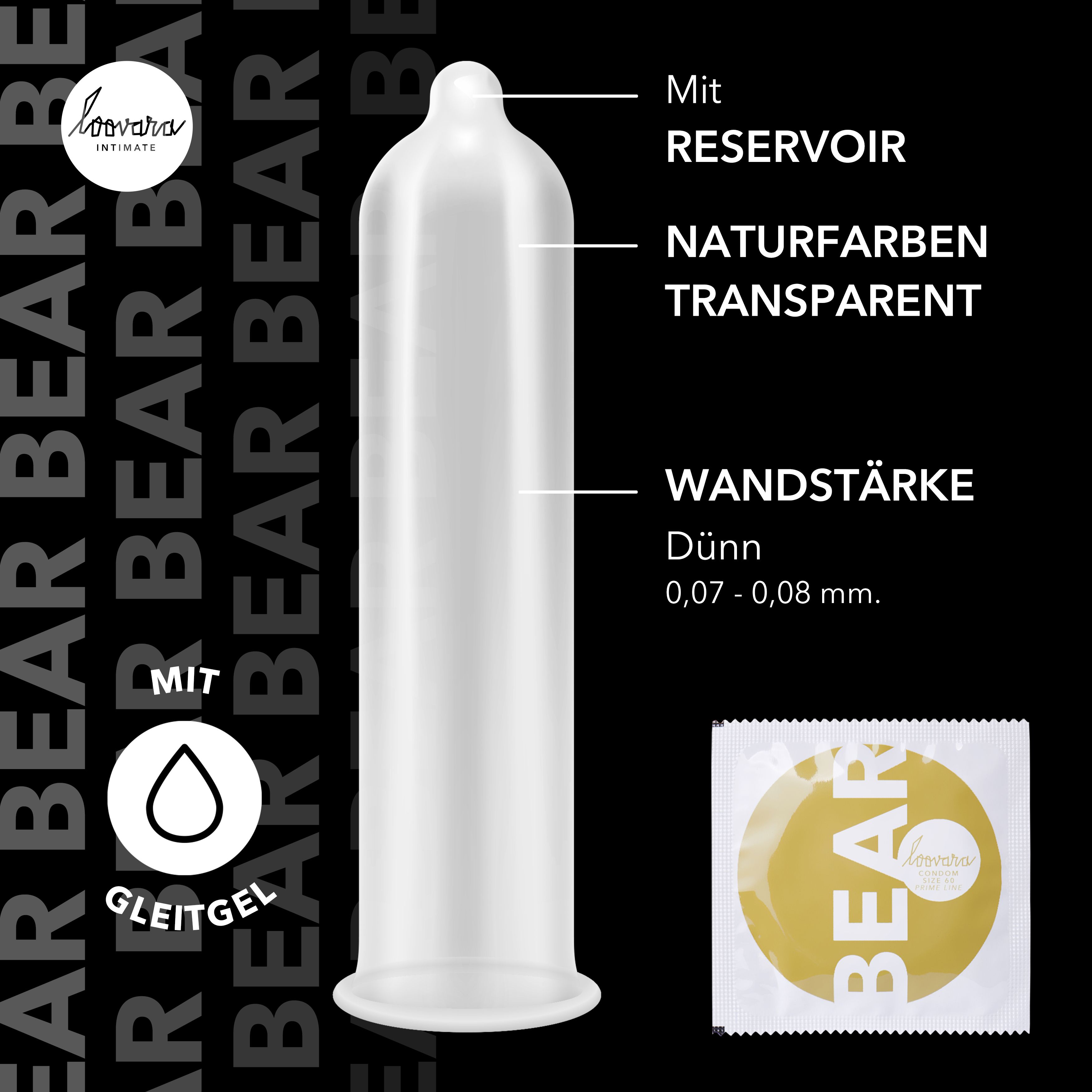 Loovara Kondome - BEAR - Größe 60 mm - XL - Präservative