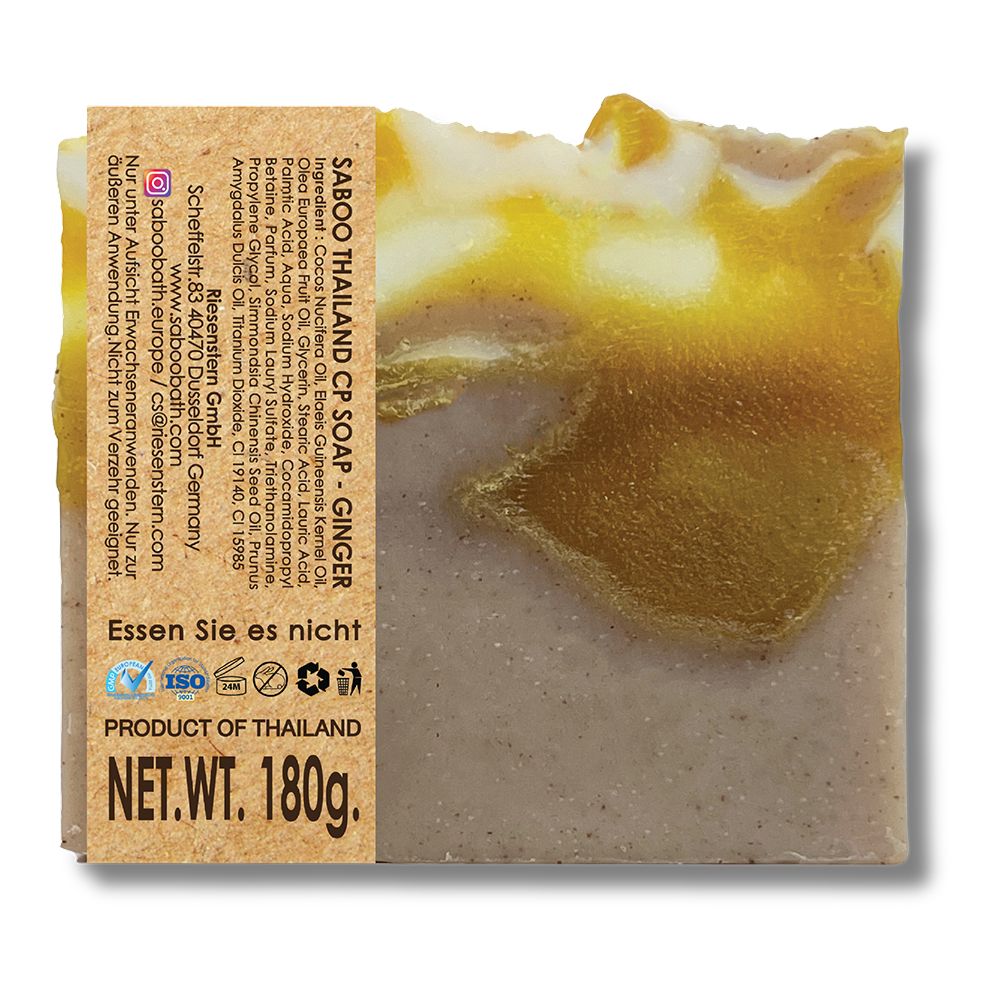 SABOO Naturseife im Kaltverfahren – Ingwer