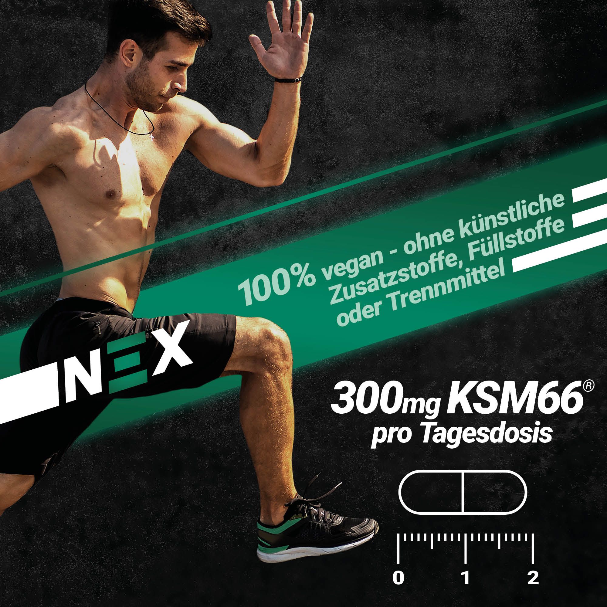 NEX Ashwagandha KSM-66 Kapseln