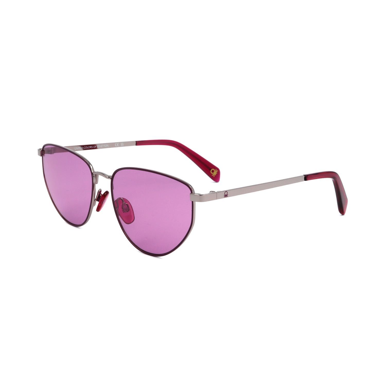 Benetton occhiali da sole donna BE7033 silver-coloured pink