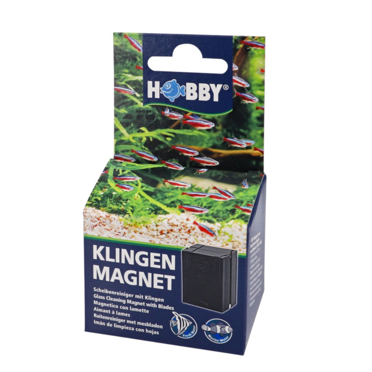 Hobby Klingenmagnet - Scheibenreiniger für Aquarien mit Klingen