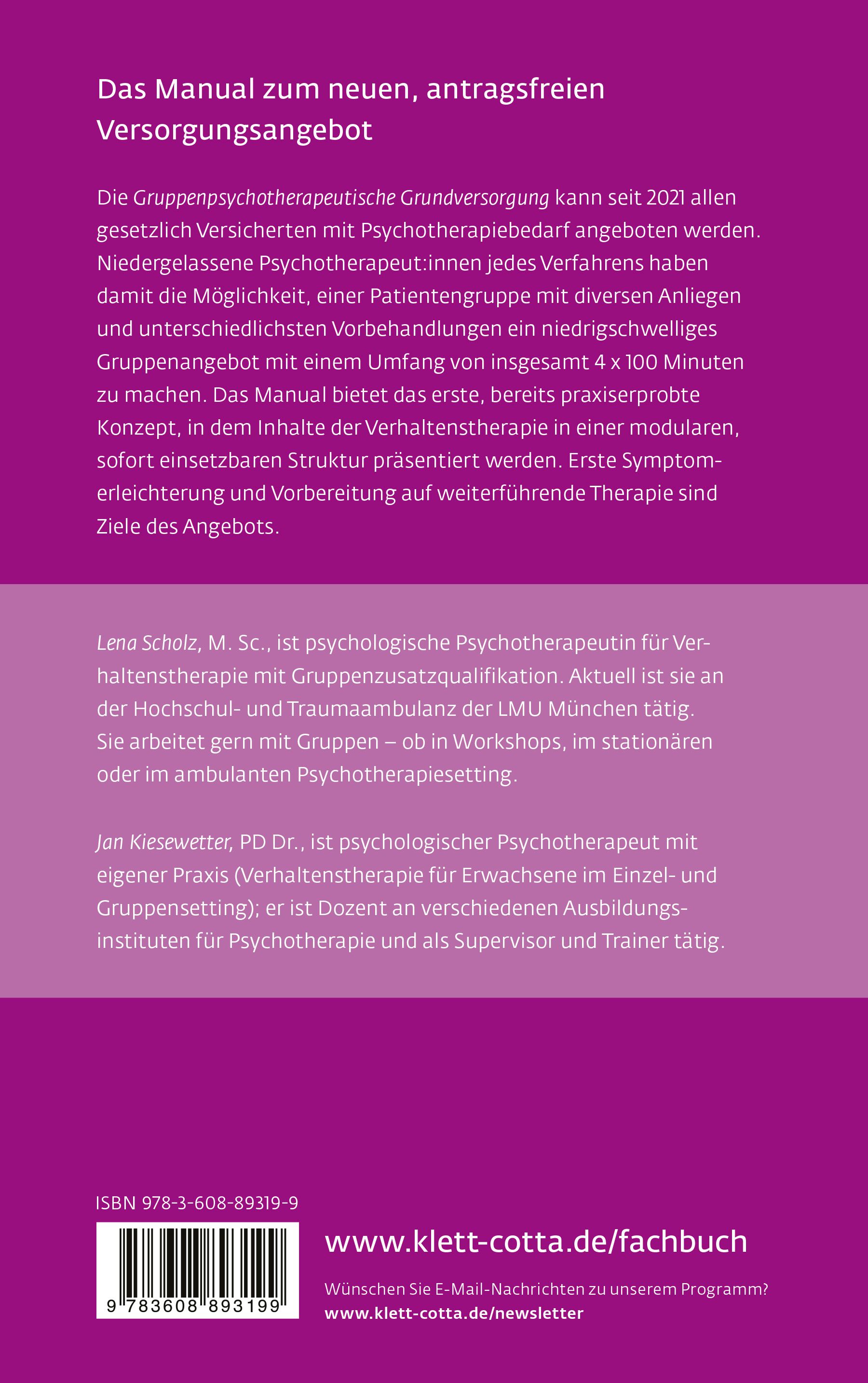 Gruppentherapeutische Grundversorgung (Leben Lernen, Bd. 345)