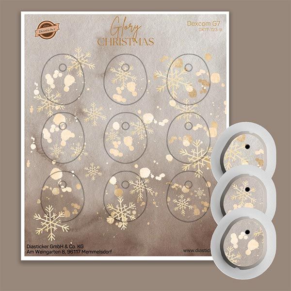 Diasticker® Dexcom G7 Stickerset "Glory Christmas"