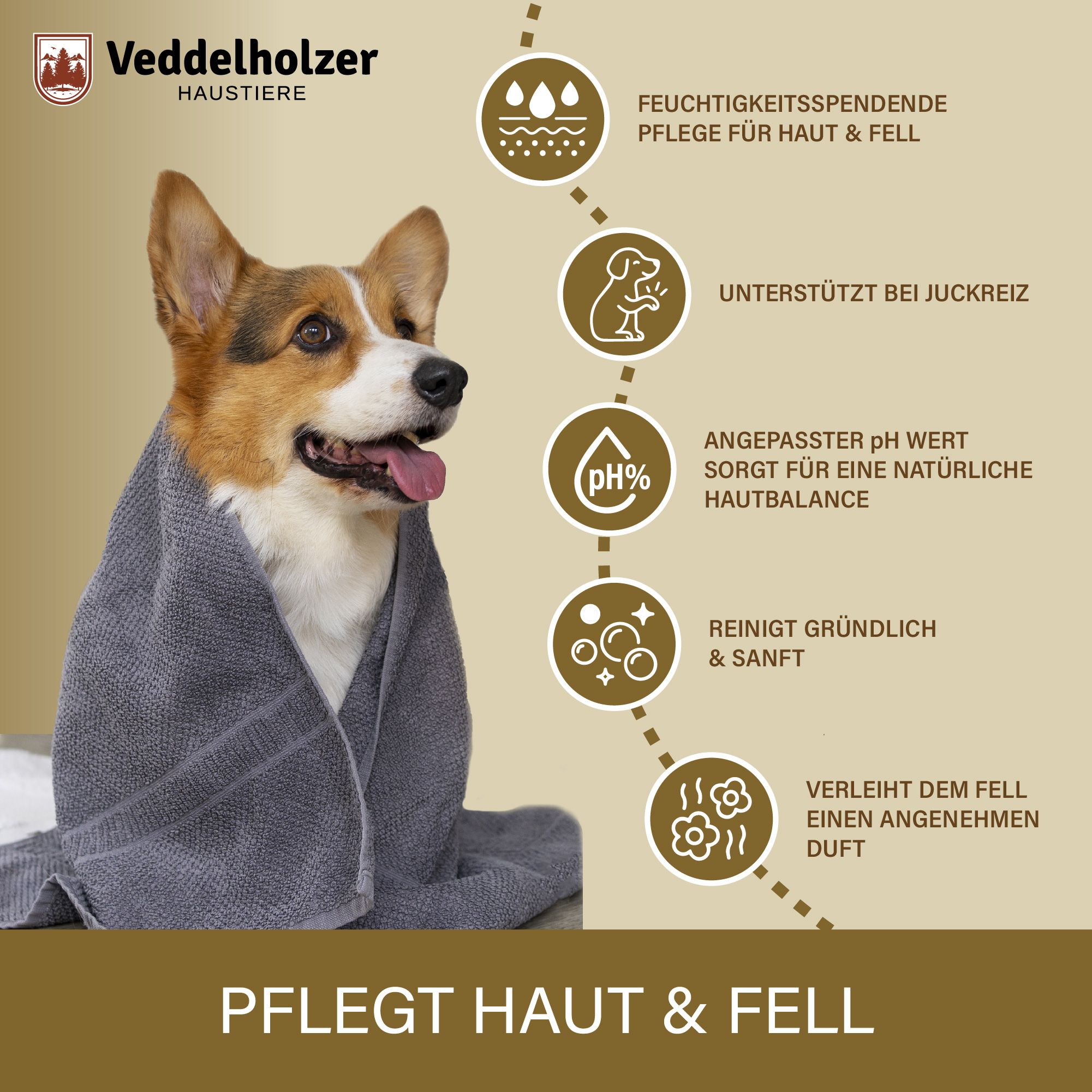 Veddelholzer Natürliches Neemöl Hunde Shampoo