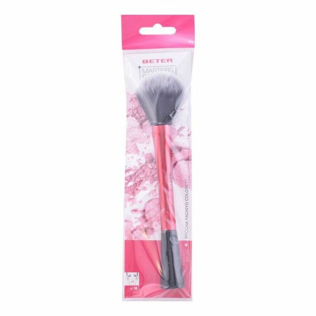 Pinsel in Verpackung. Rosa Griff, schwarze Borsten. Marke Beter. Verpackung mit Aufhängeloch.