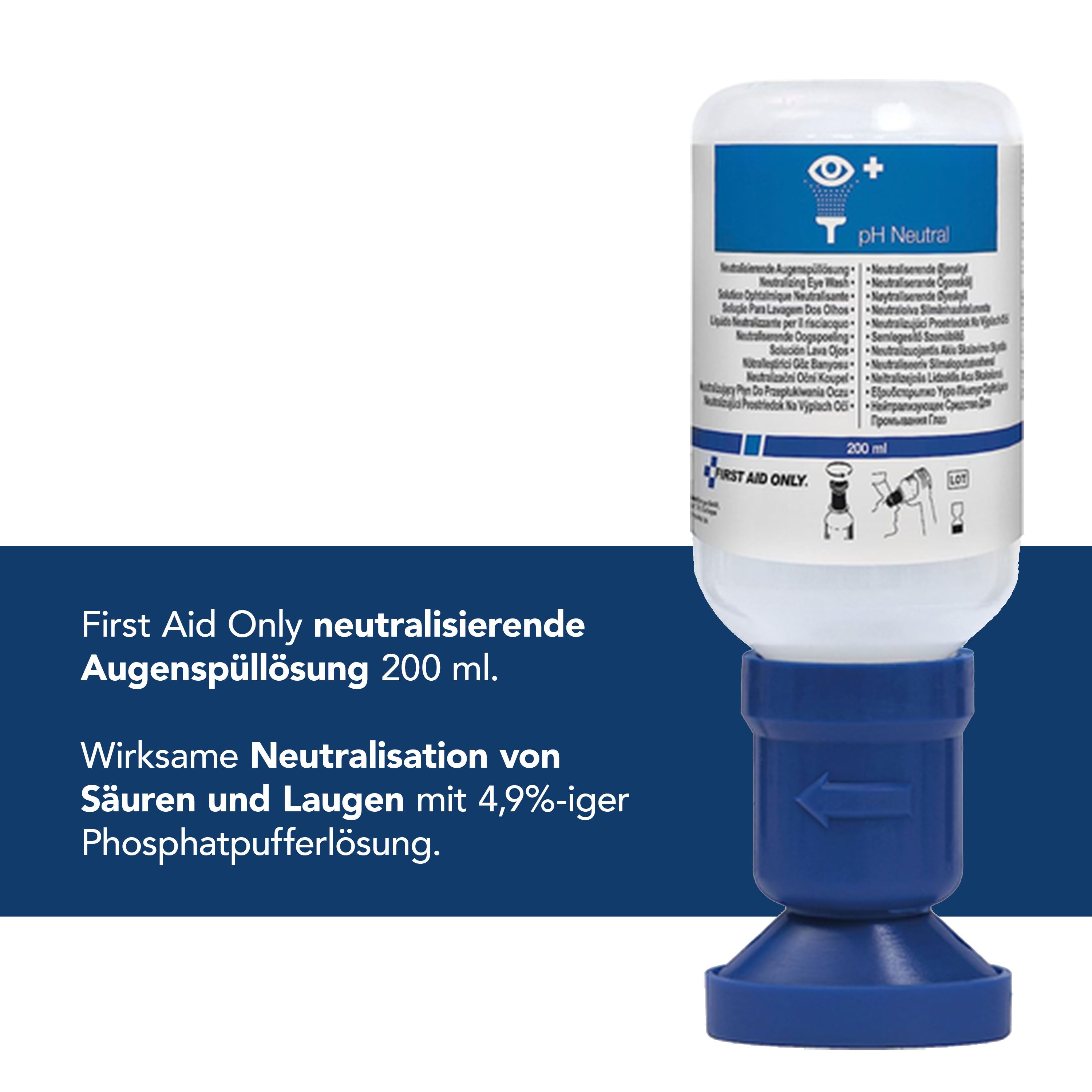 First Aid Only Augenspülflasche Phosphatpufferlösung (4,9%) 200 ml