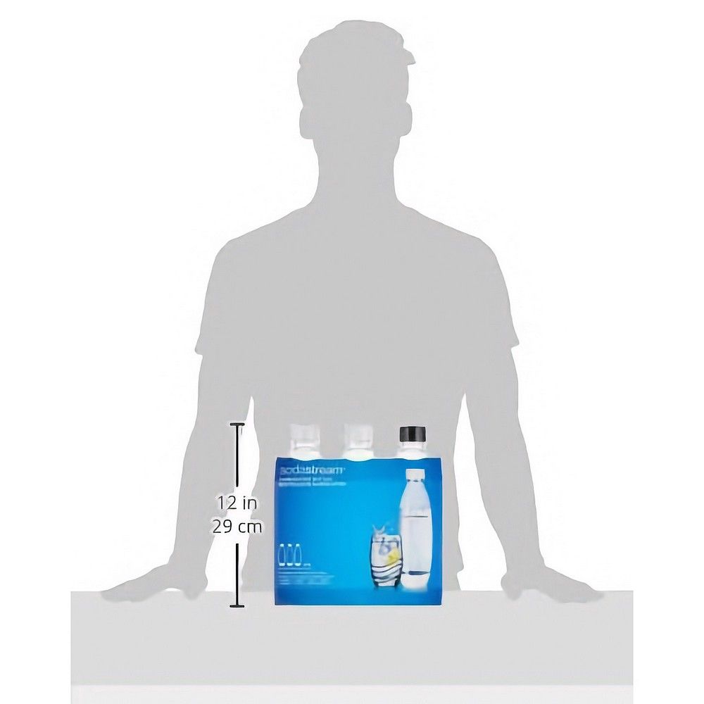 SodaStream Fuse 3x 1L Flaschen, schwarz/weiß