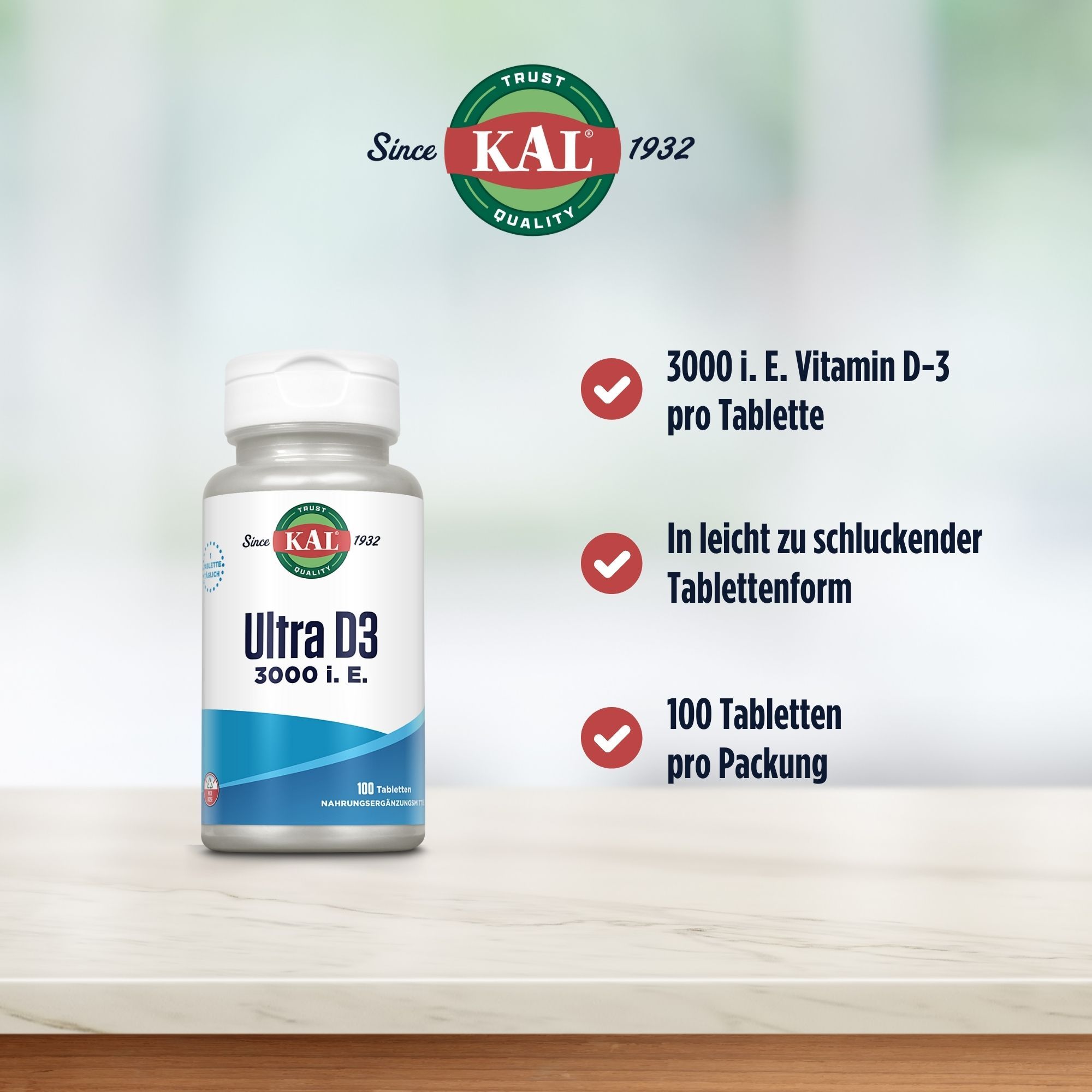 KAL Vitamin D3 3000 I.E. (Ultra)