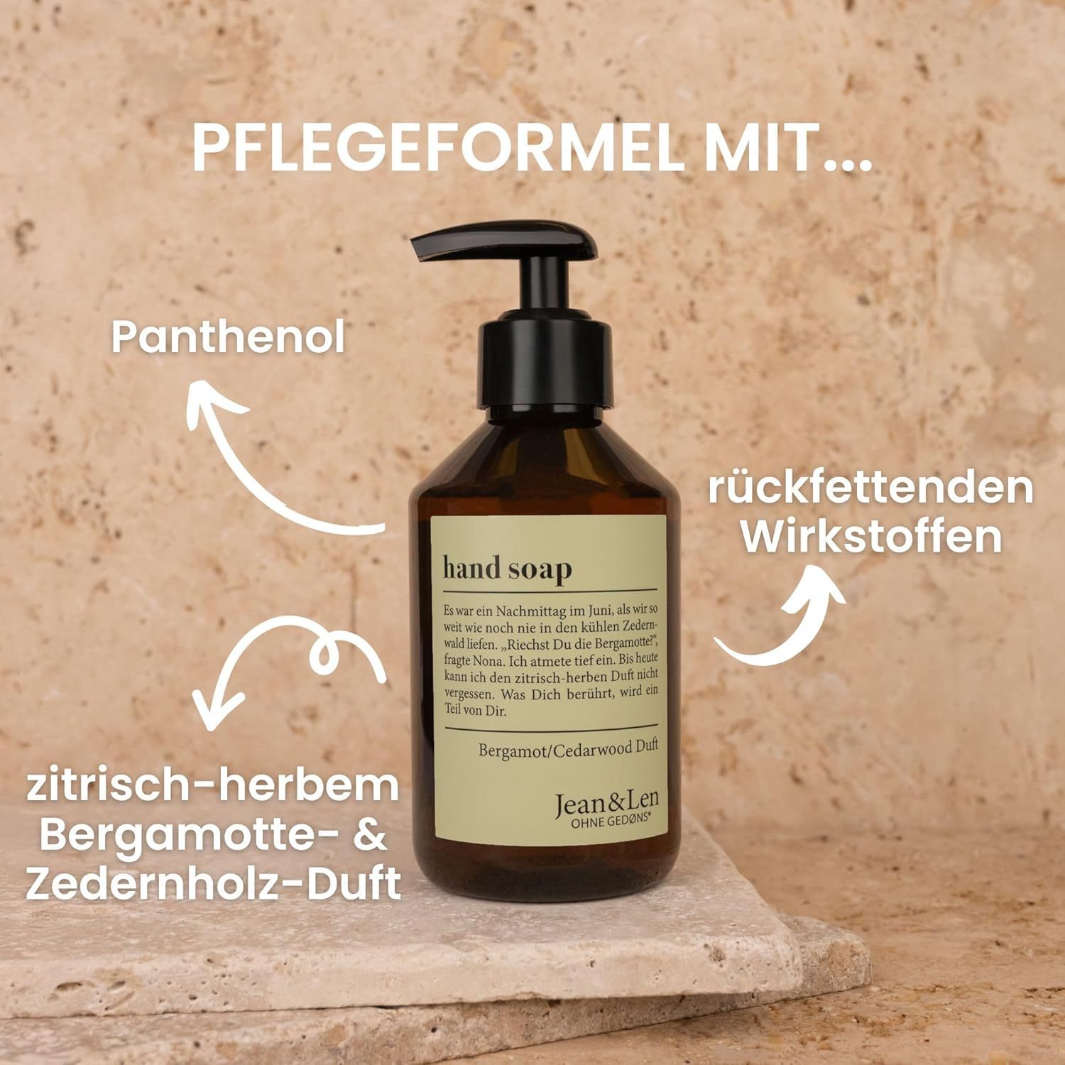 Jean & Len Handseife Bergamot & Cedarwood