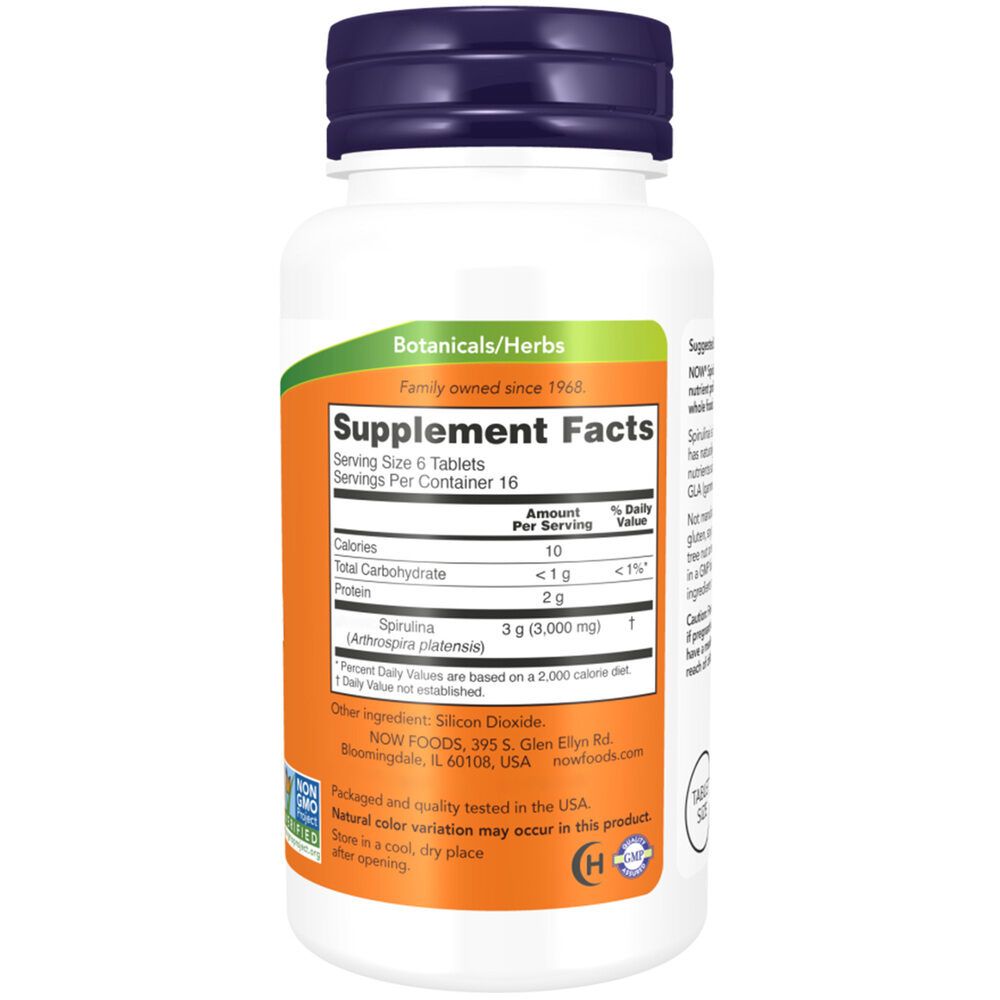 Now Foods, Spirulina, 500mg 1 kg