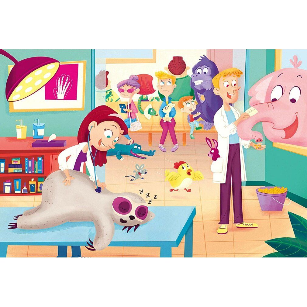 clementoni Tierarzt-Puzzle maxi 60 Teile