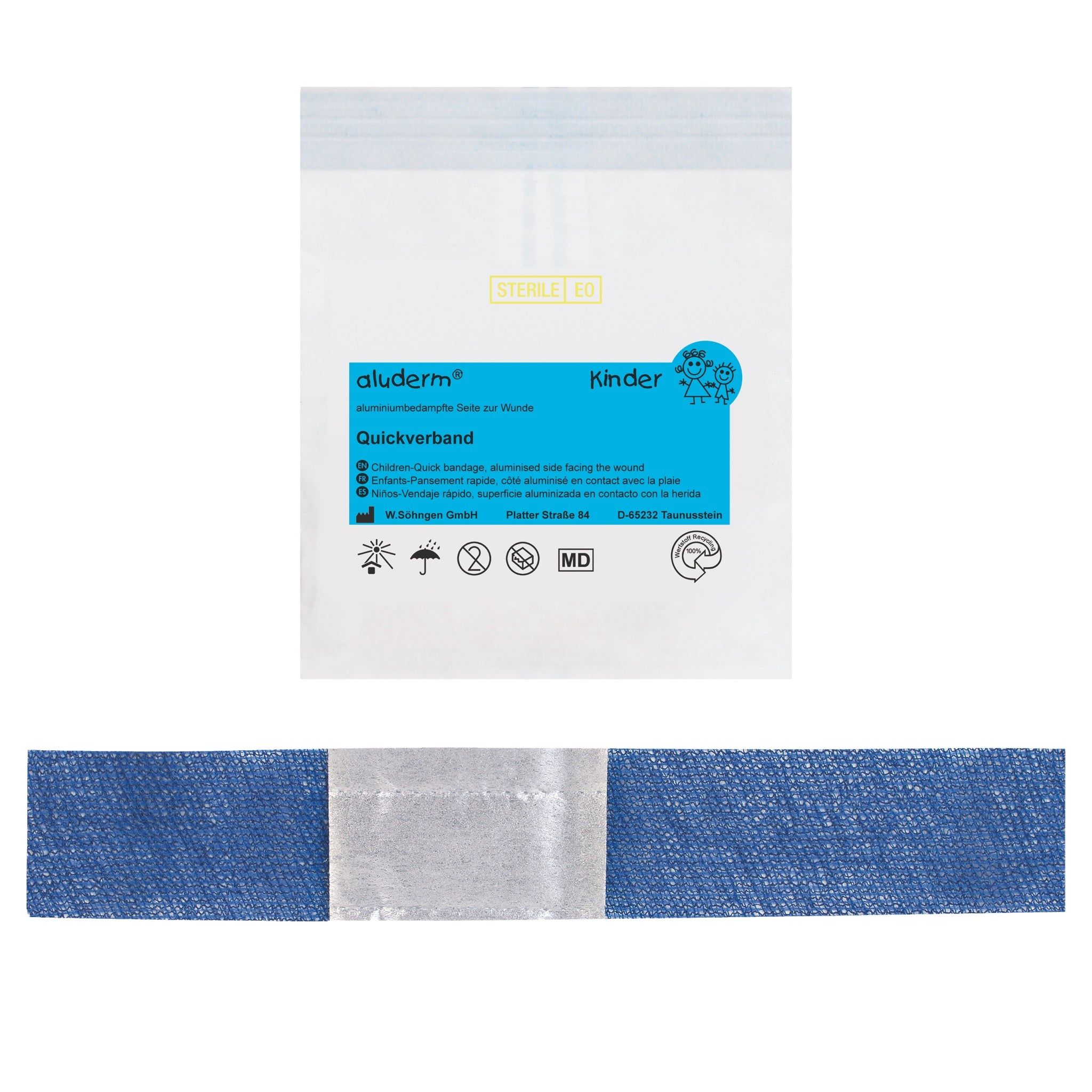 Aluderm Kinder Quickverband klein 1 St Verband