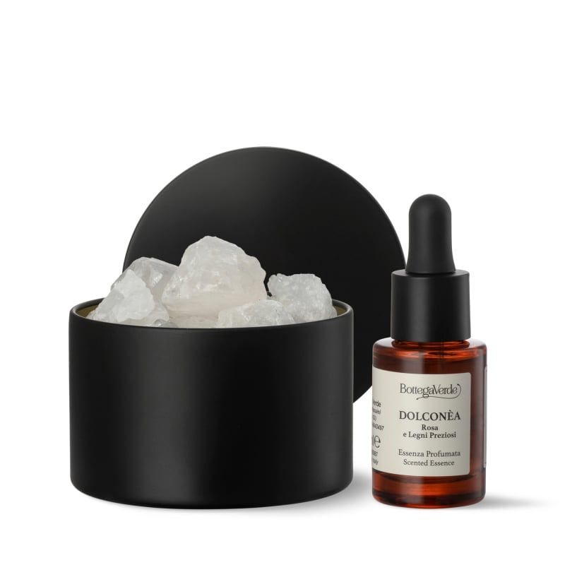 Bottega Verde Dolconèa - ROSA E LEGNI PREZIOSI - Diffusore aromatico con cristalli di quarzo
