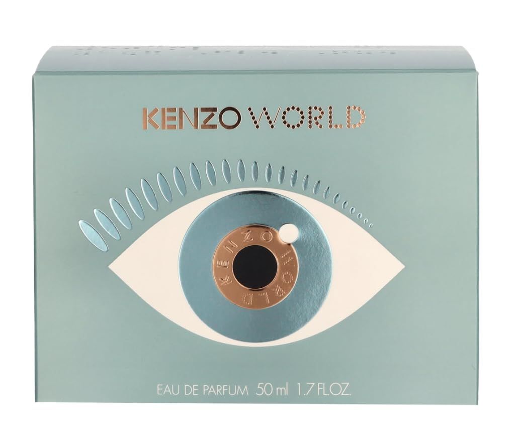 Kenzo World Eau de Parfum 50ml Verpackung mit Augenmotiv.
