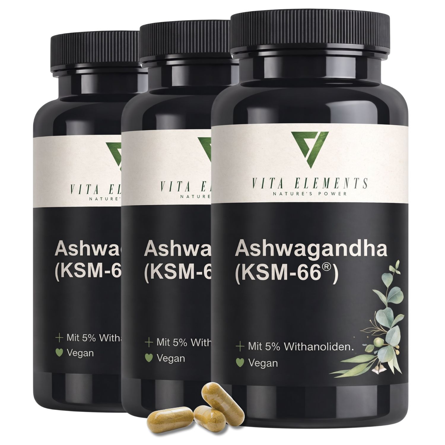 Vita Elements Ashwagandha (KSM-66®) Kapseln
