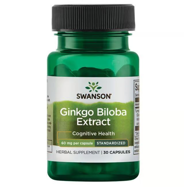 Swanson Ginkgo Biloba Extrakt 60 mg 30 Pc