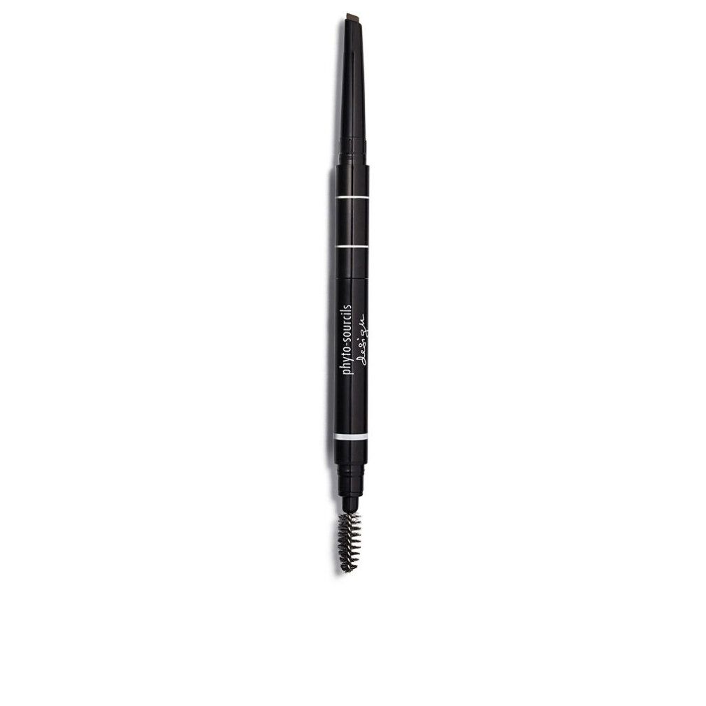 Schwarzer Augenbrauenstift mit Bürste. Aufschrift: Phyto-Sourcils Design. Spitze und Bürste sind sichtbar.