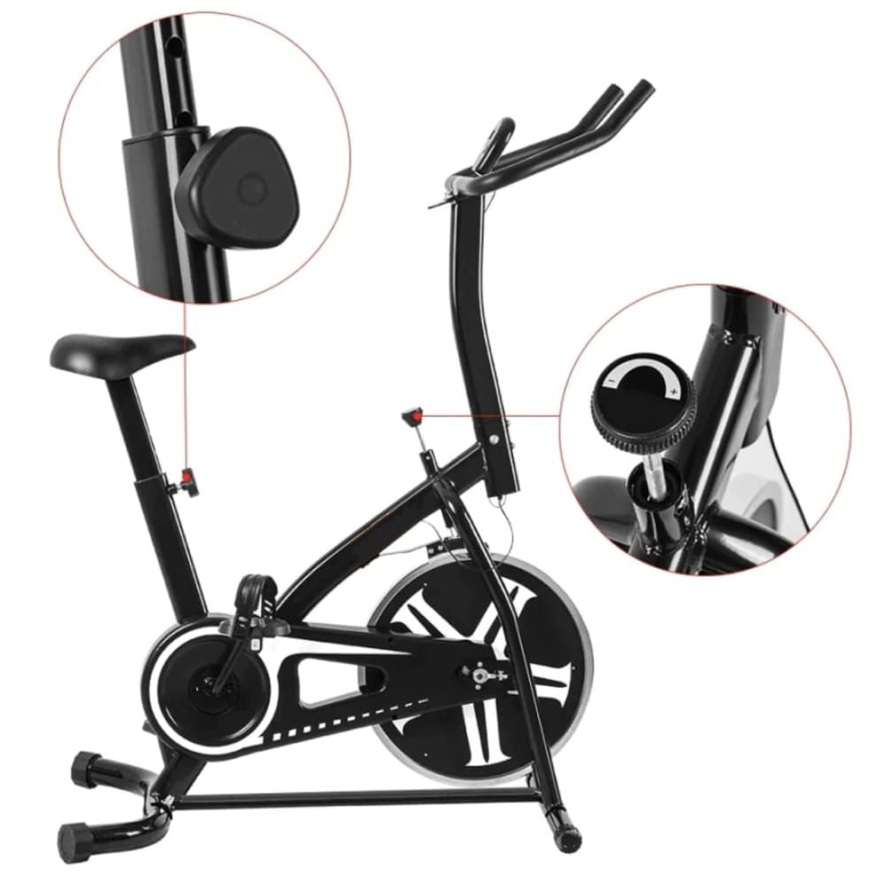 Sport-Knight® Heimtrainer Fahrrad mit Display und Handyhalterung 1 St