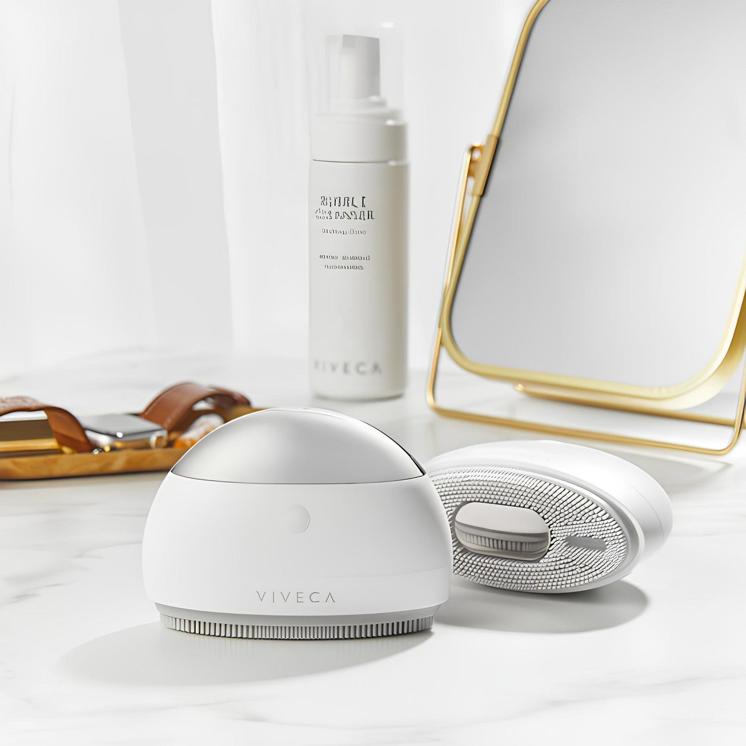 COOL-i 3 in 1 Gesichtsreiniger mit Ultraschall, Mikrostrom & LED ,für die tägliche Hautpflege