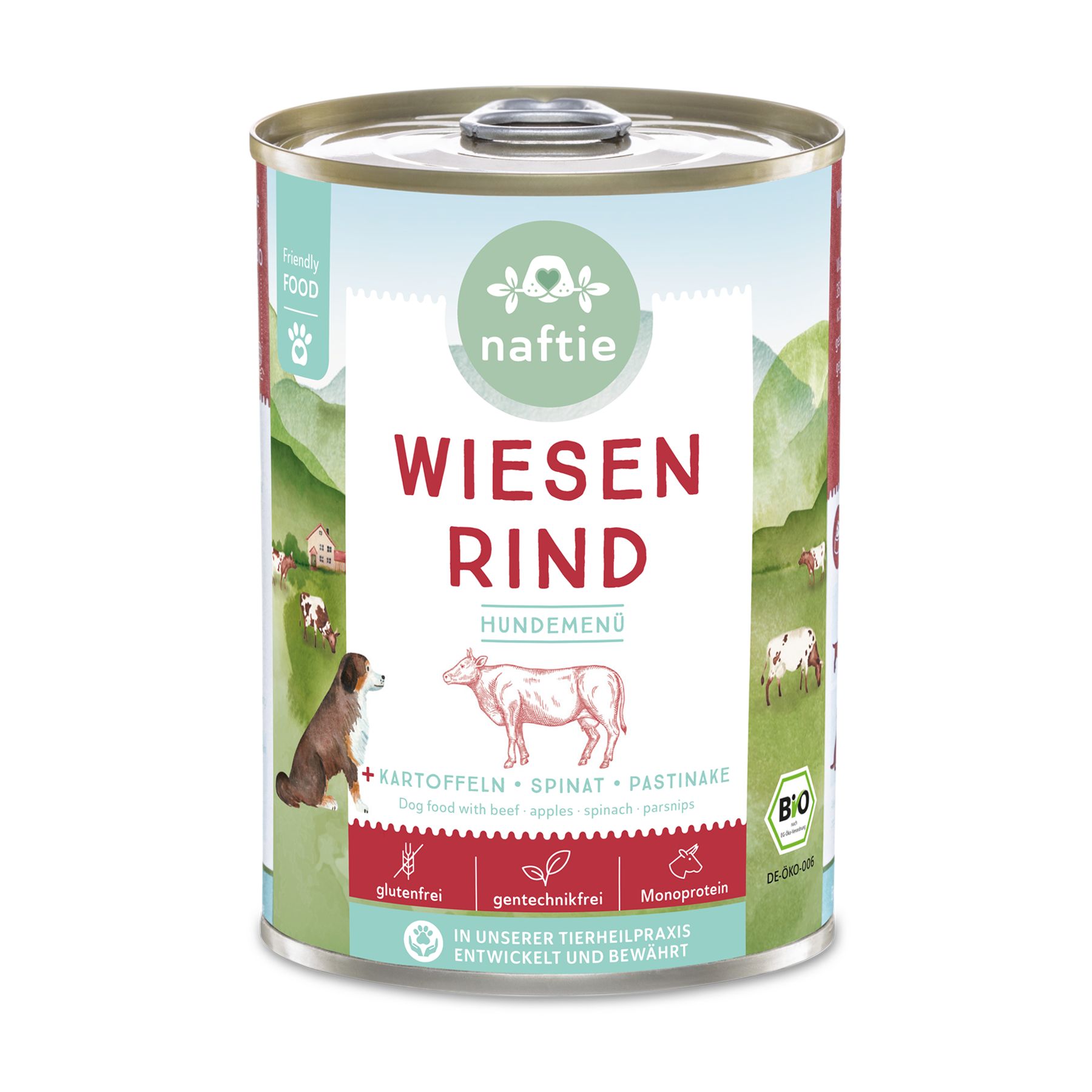 naftie Bio Wiesen Rind 12x400 g Dose