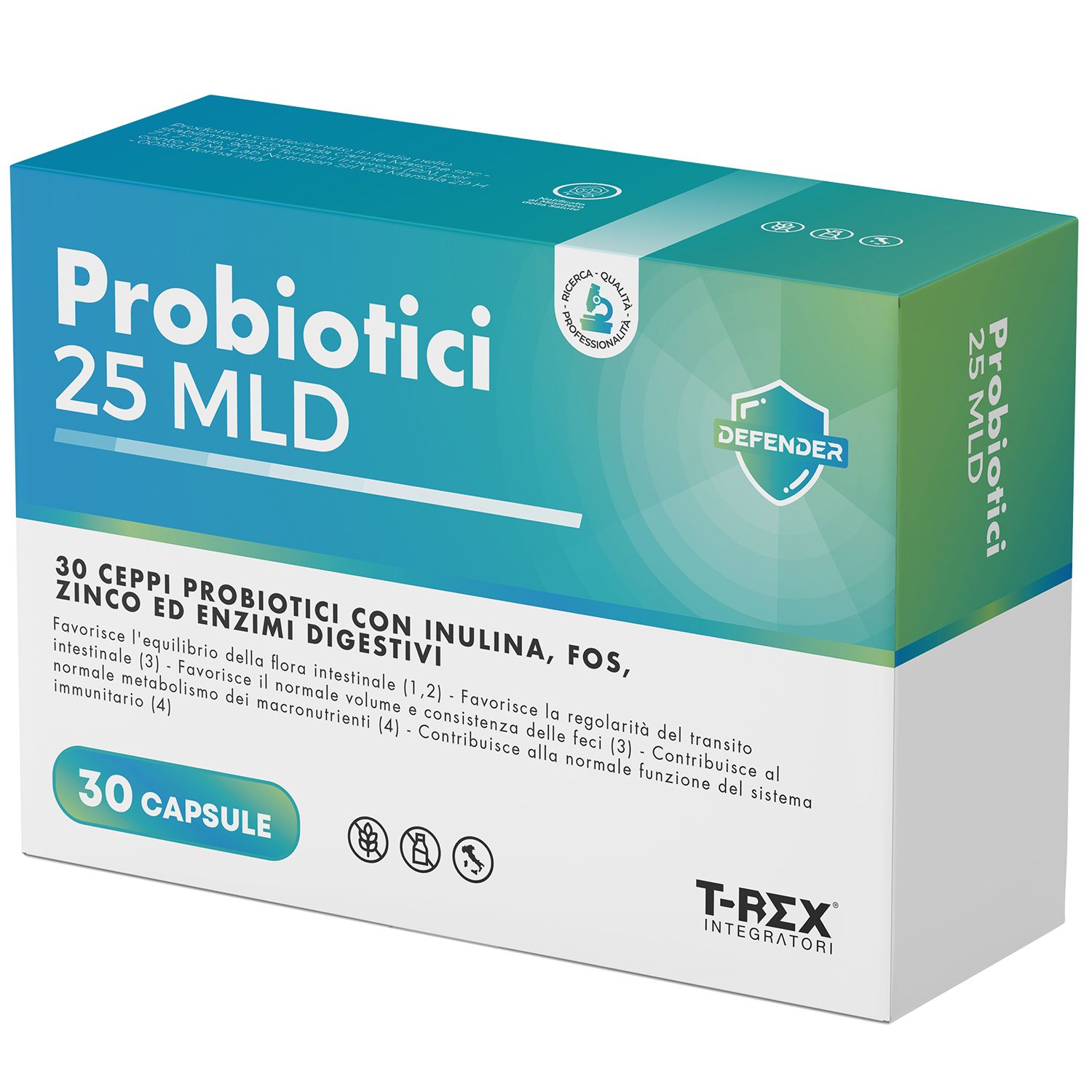 T-Rex Integratori Probiotici 25 MLD 30 capsule