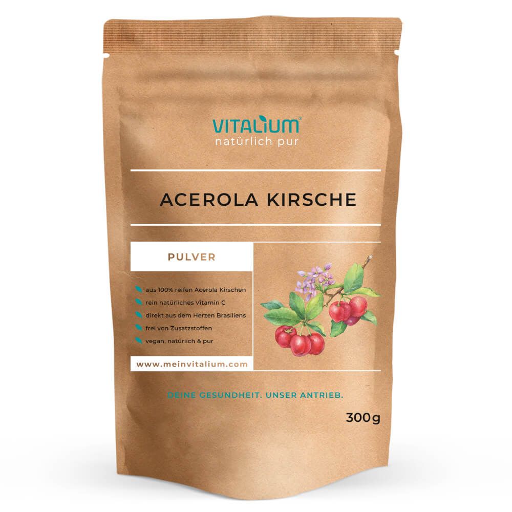 meinVitalium - reines Acerola Kirsch Vitamin-C Pulver