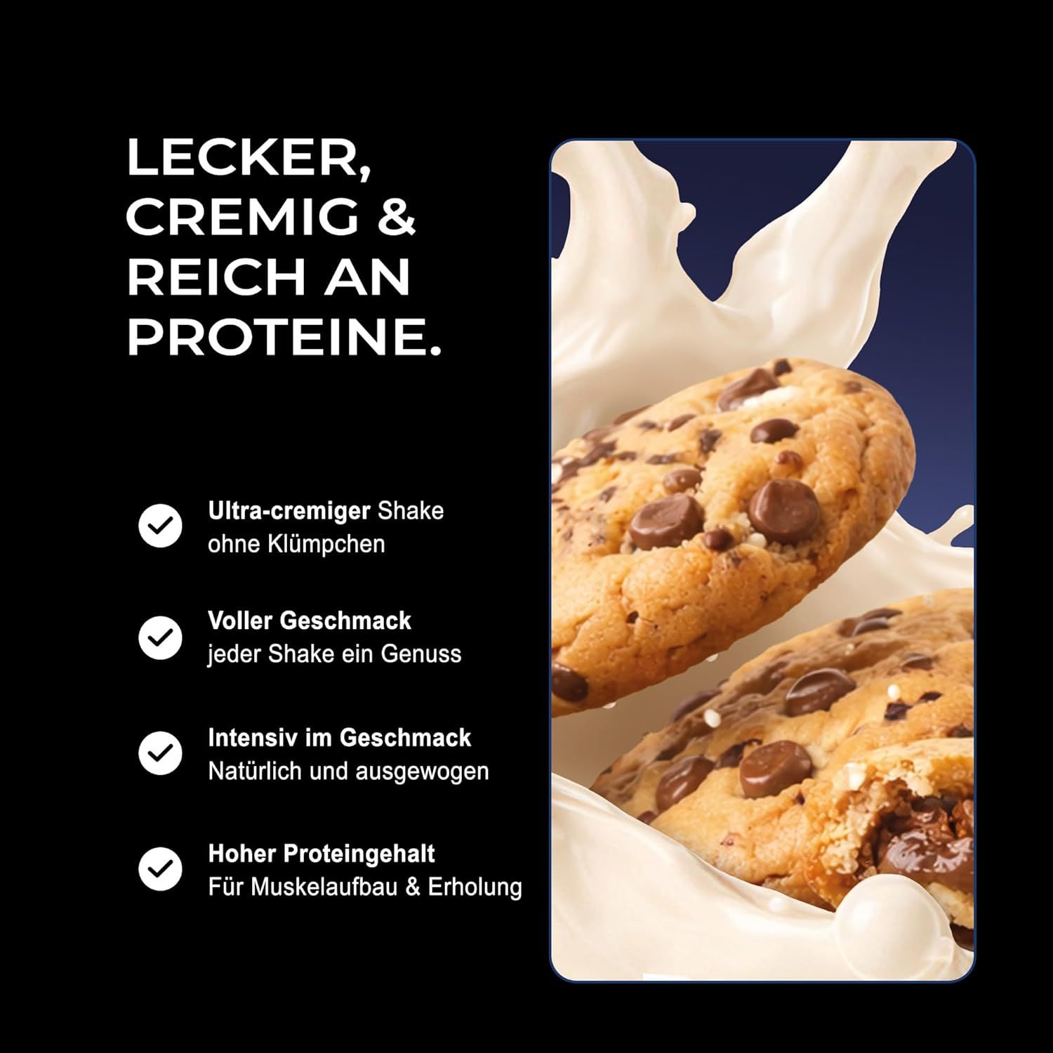 Neosupps Vision Whey Protein Pulver Cookie Dough, zum Abnehmen & Muskelaufbau