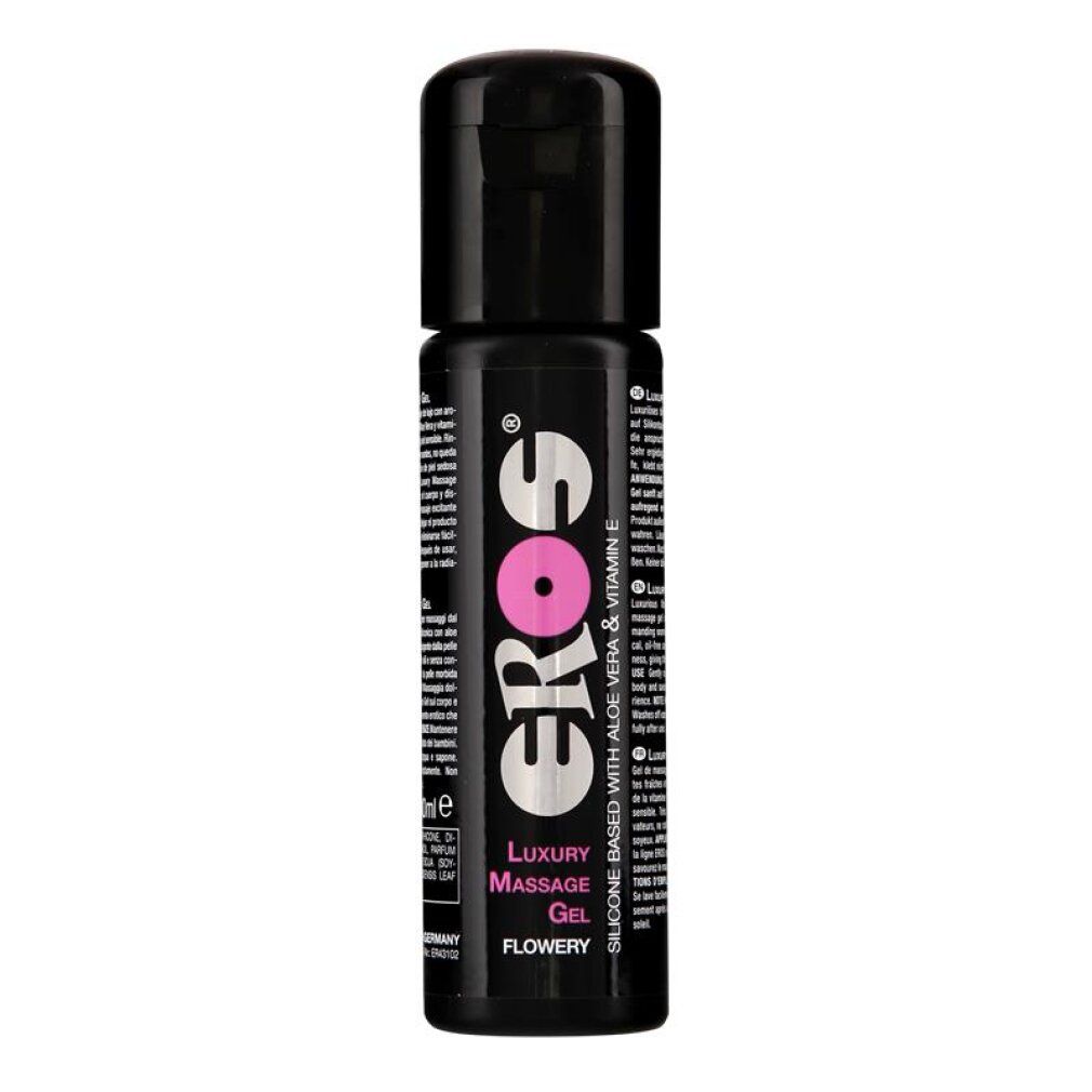 EROS Luxury Massage Gel, Flowery Duft. Silikonbasiert mit Aloe Vera & Vitamin E.