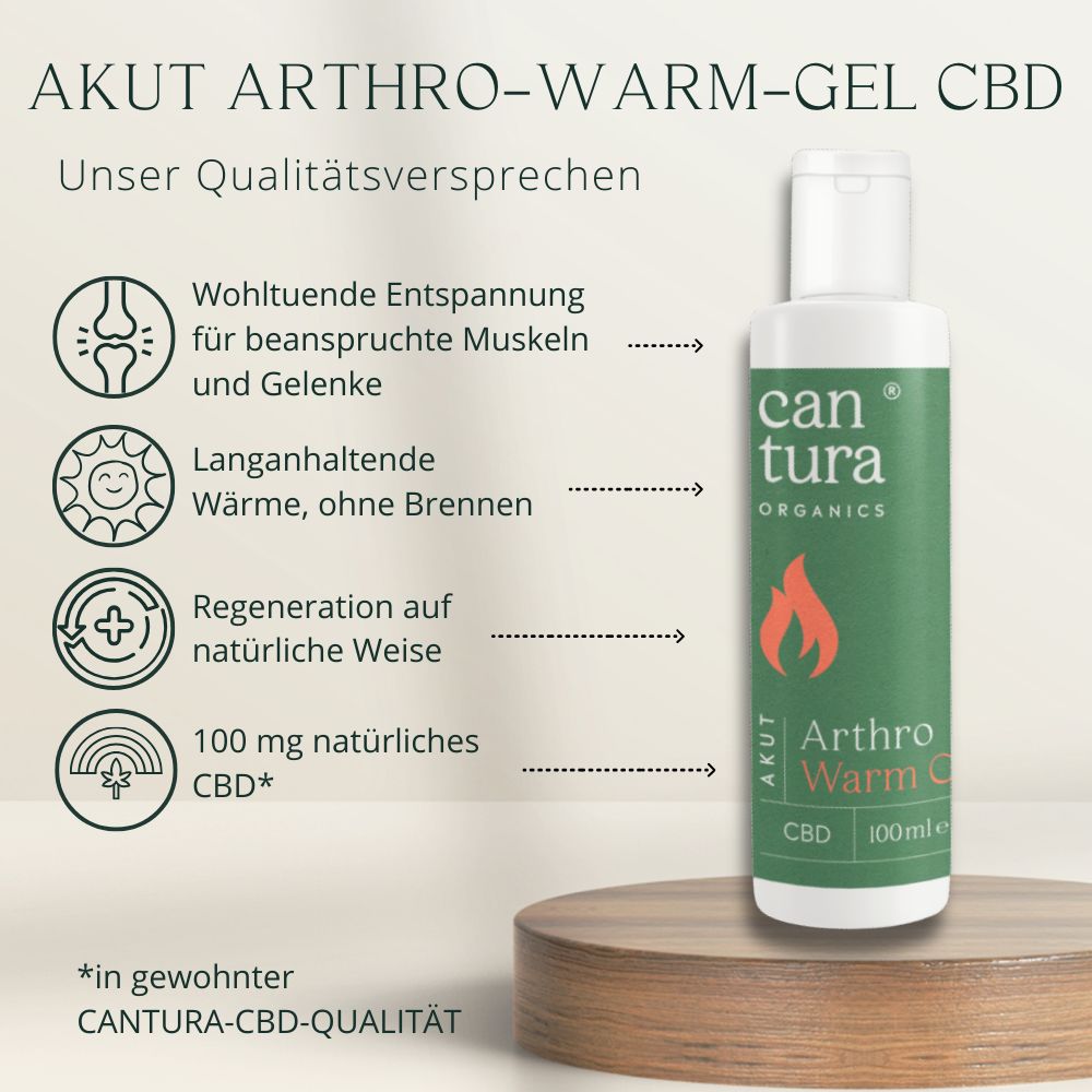 CBD GEL Arthro warm Cantura Cannabis 100 ml Gel