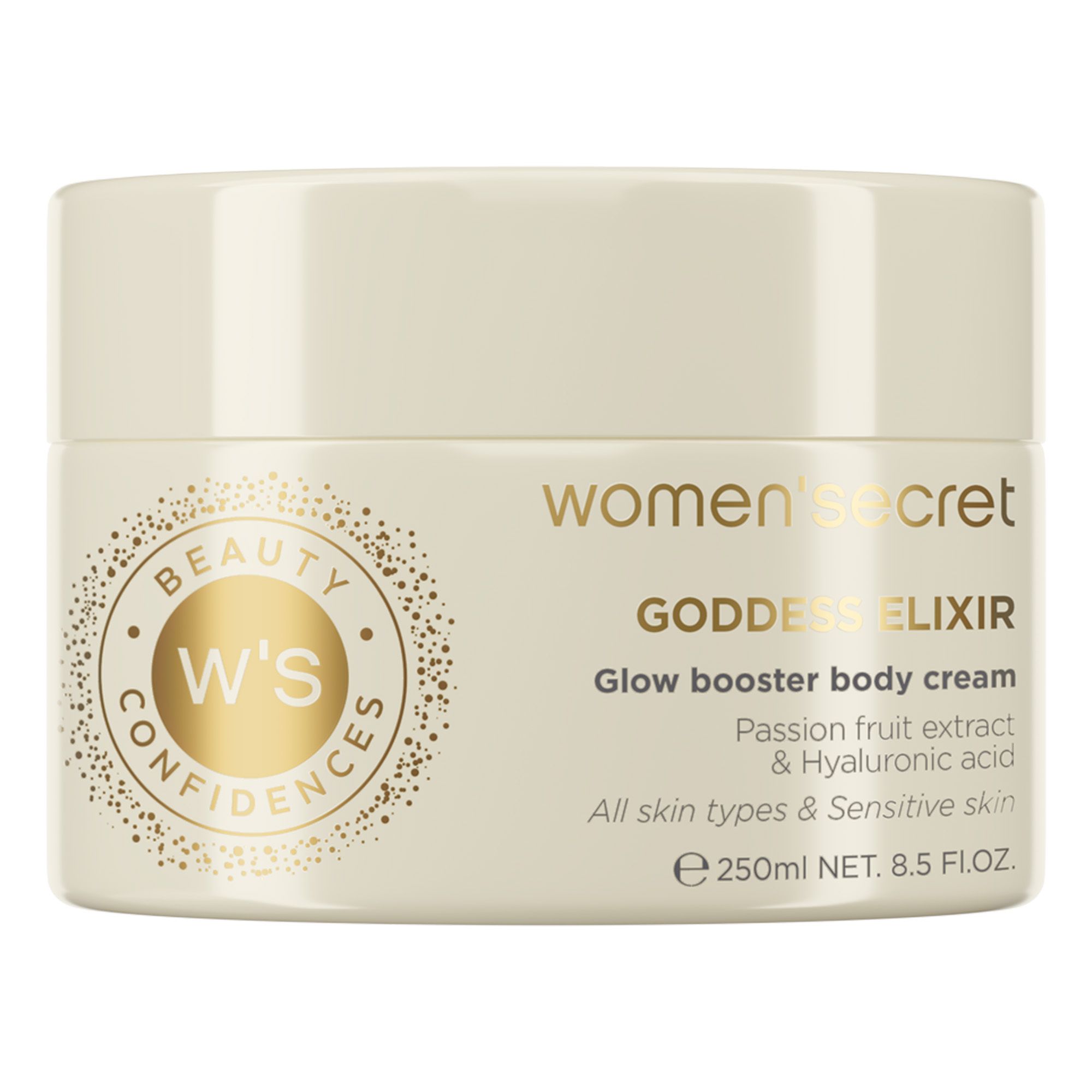 women'secret Beauty Confidences Goddess Elixir Body Cream Feuchtigkeitspflege Körpercreme Glitzer 250 ml Creme