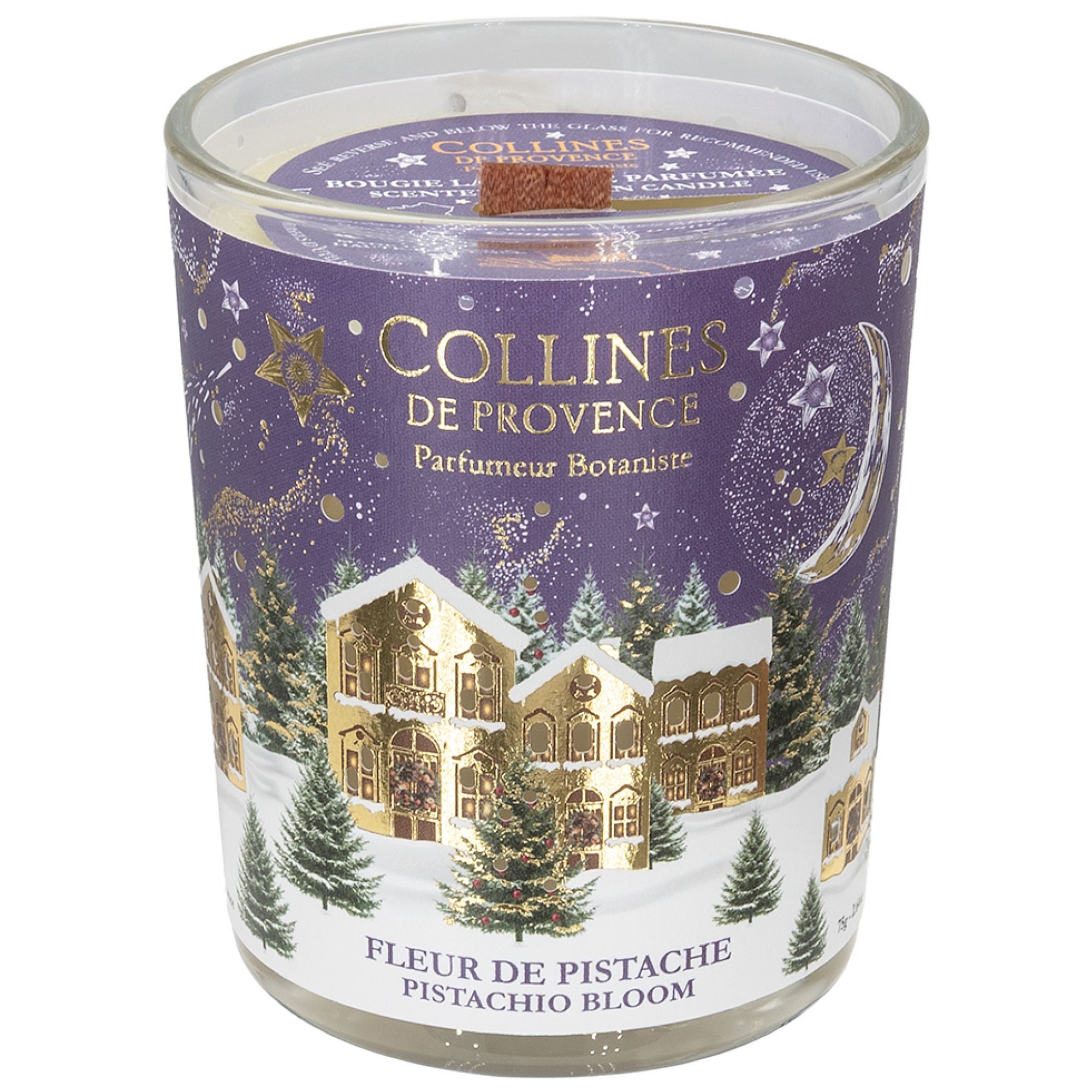 Collines de Provence Weihnachtskerze 7 (Duft : Pistazienblüte) 7x5x5 cm