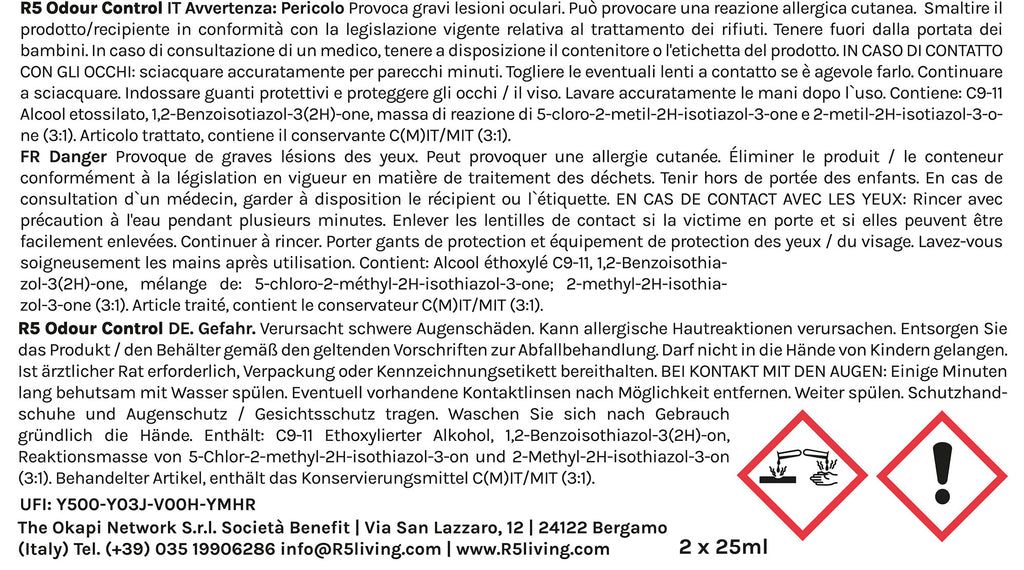 R5 Nachfüllung Geruchskontrolle, Neutralisiert schlechte Gerüche, Frischer Duft, Haustierfreundlich